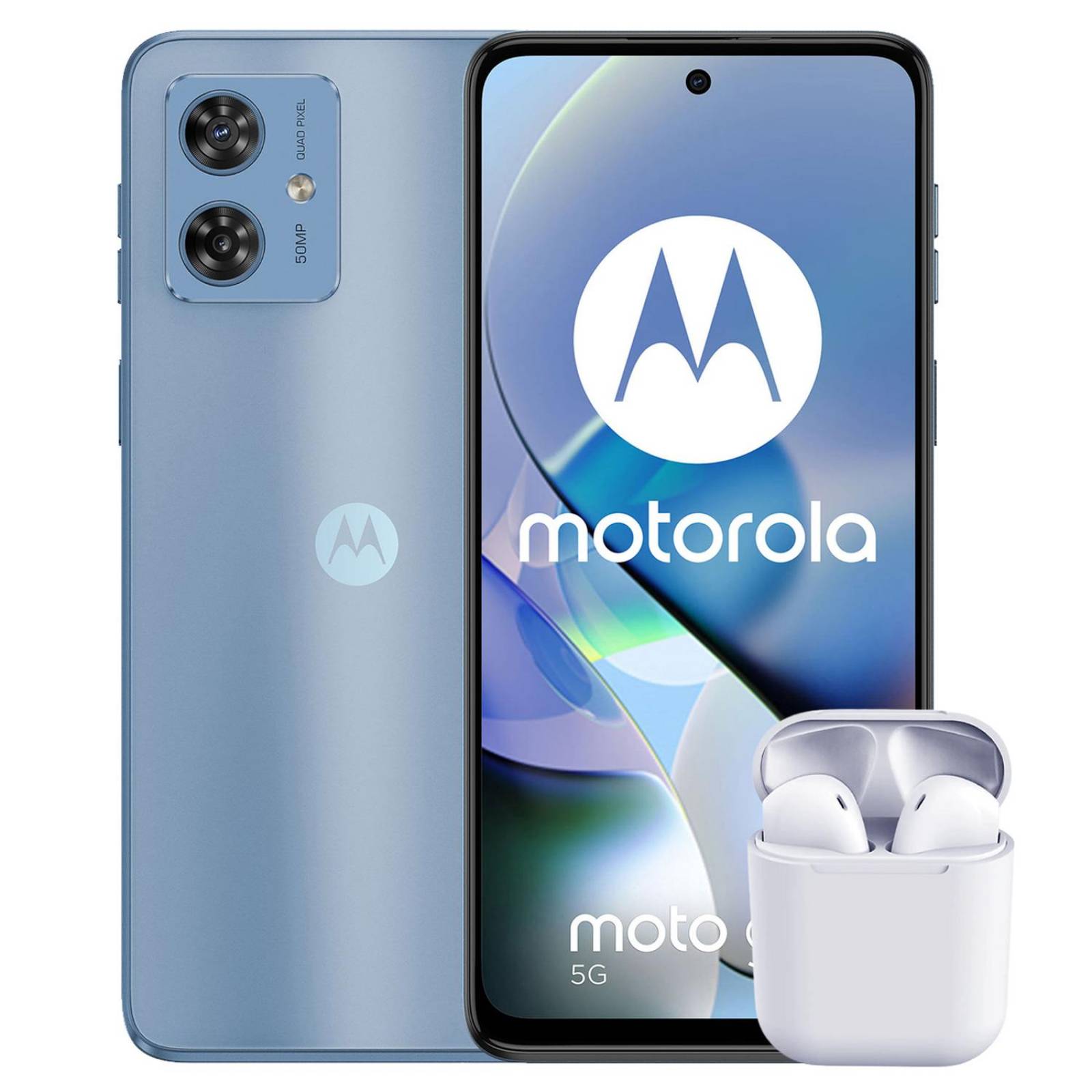 Celular MOTOROLA Moto G54 5G 8GB 256GB 6.5" FHD+ 120 Hz 50 MP Azul Artico + Audifonos Internacional 