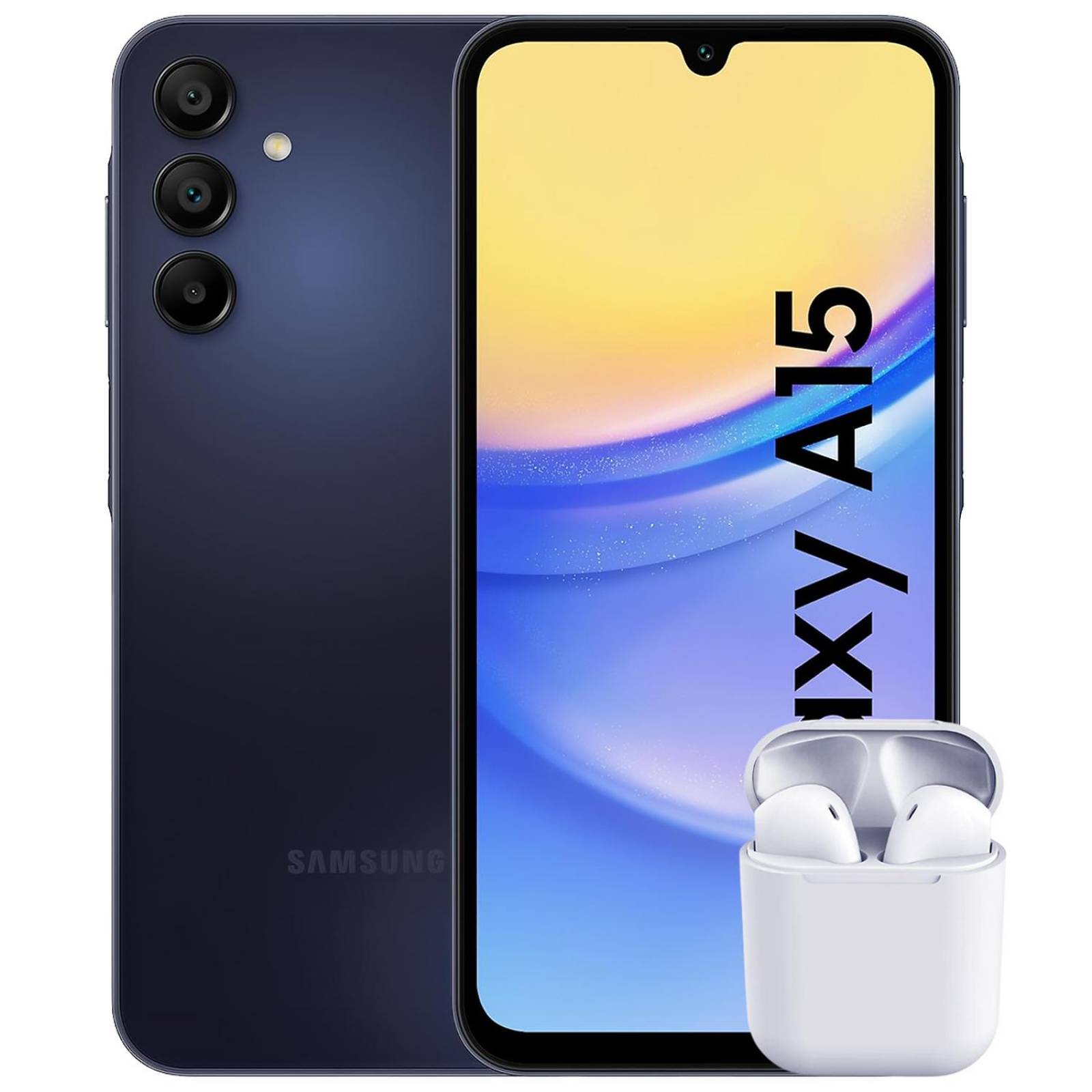 Celular SAMSUNG Galaxy A15 4G 6GB 128GB 6.5" 50MP Blue Back + Audifonos 