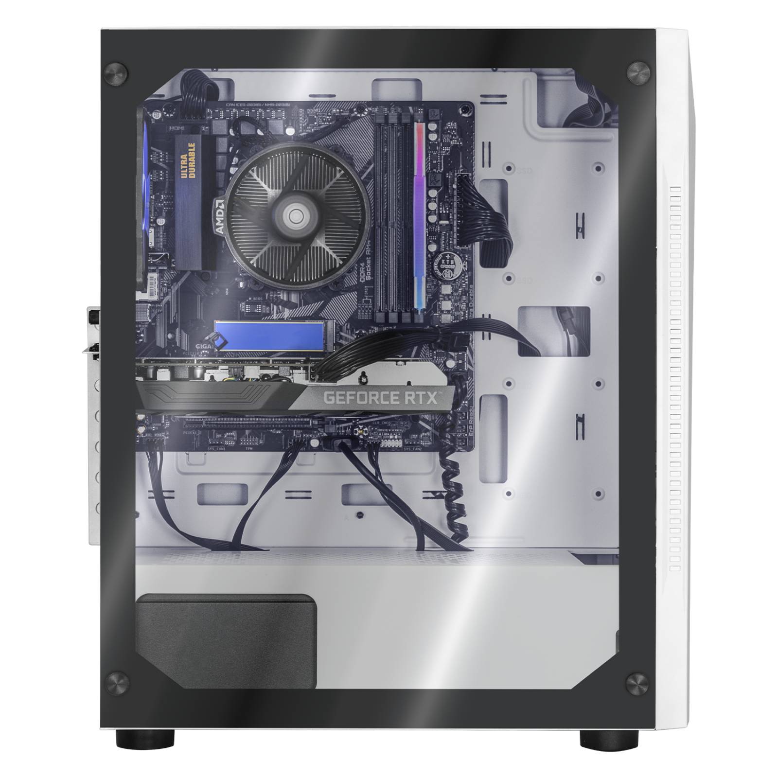 Xtreme PC Gaming Geforce RTX 3060 AMD Ryzen 5 5600X 16GB SSD 500GB 2TB Monitor 27 165Hz WIFI White 