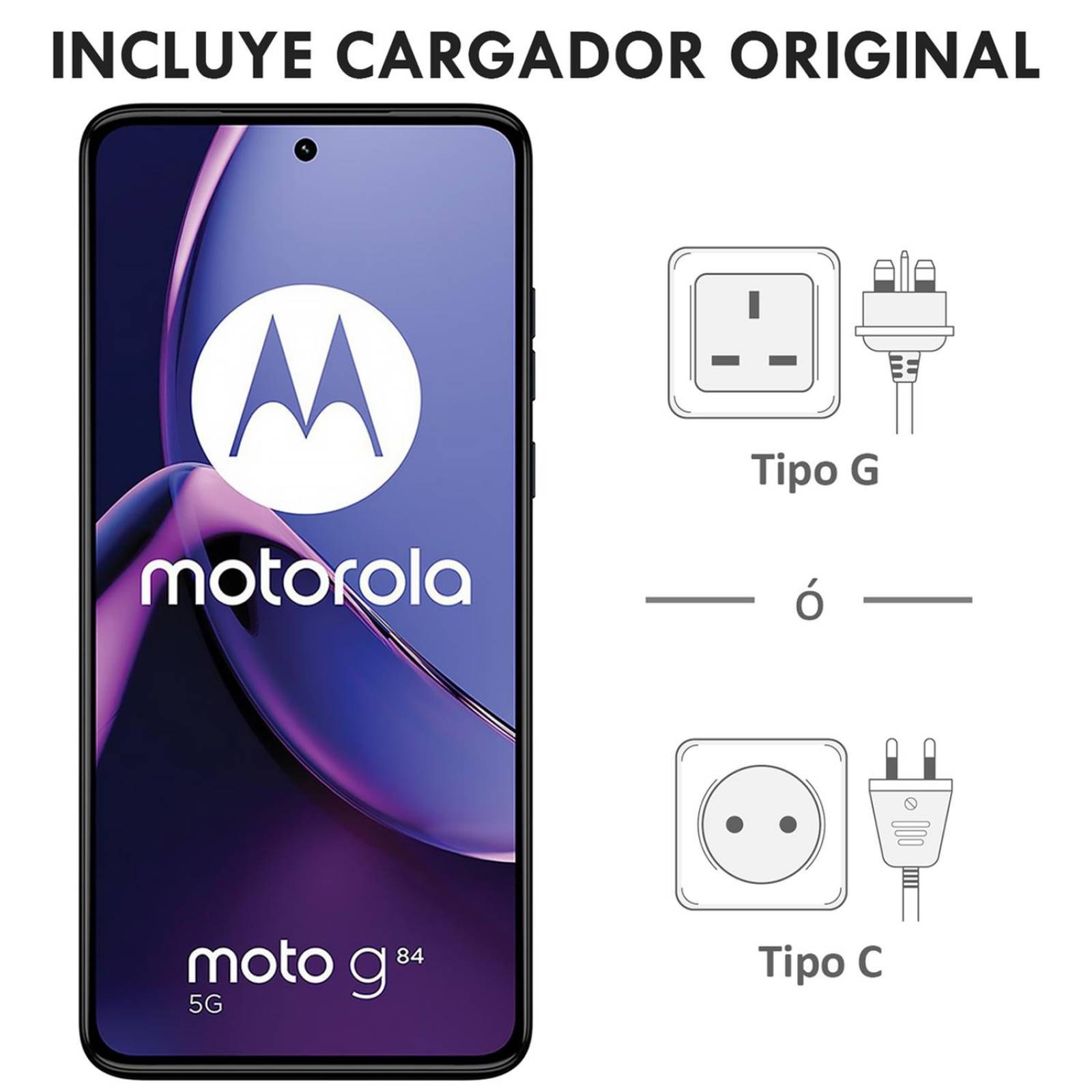 Celular MOTOROLA Moto G84 5G 12GB 256GB 6.5" FHD+ 120 Hz 50 MP Azul Internacional 