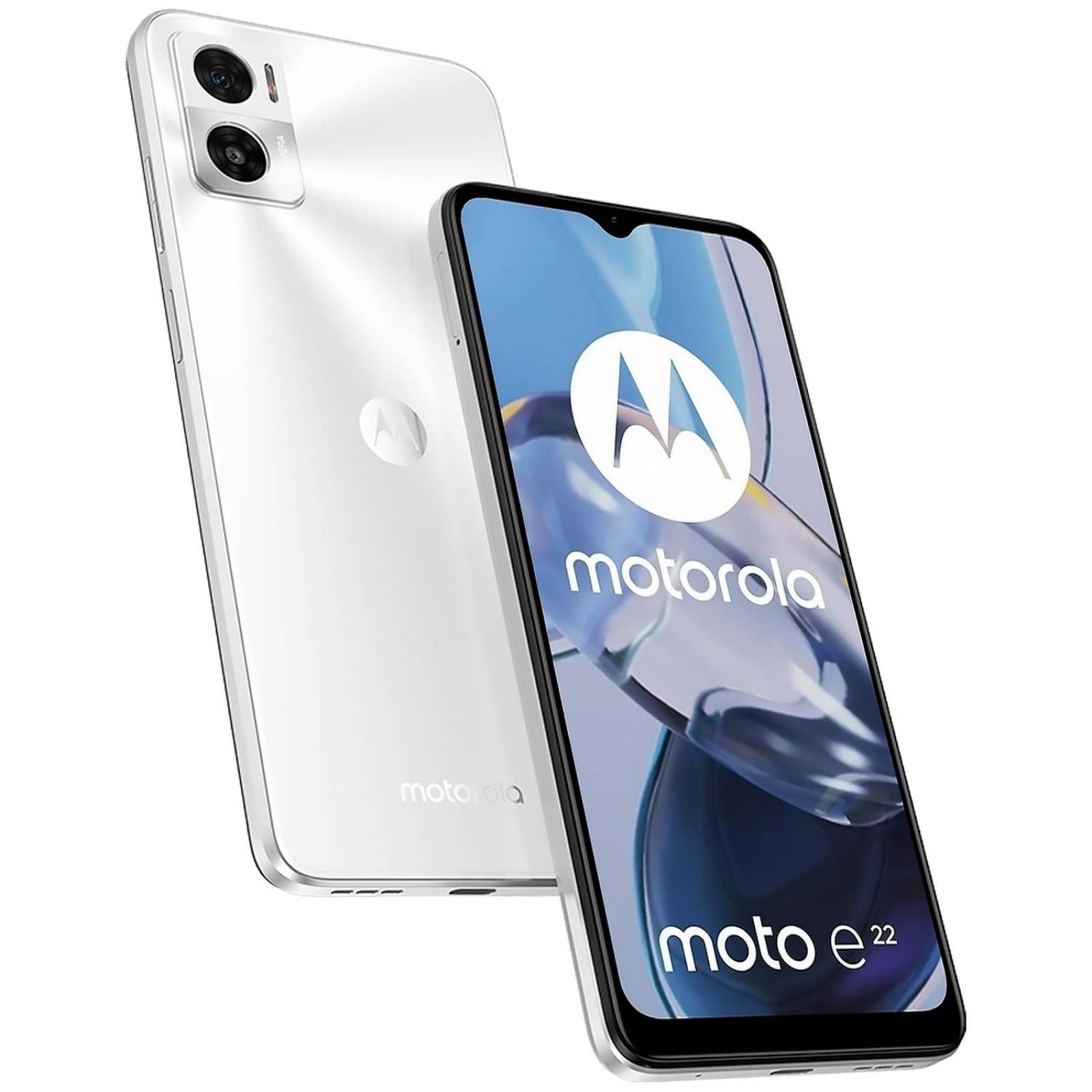 Celular MOTOROLA Moto E22 4GB 128GB 6.5 HD+ LCD 90Hz Doble Camara 16MP Blanco Internacional 