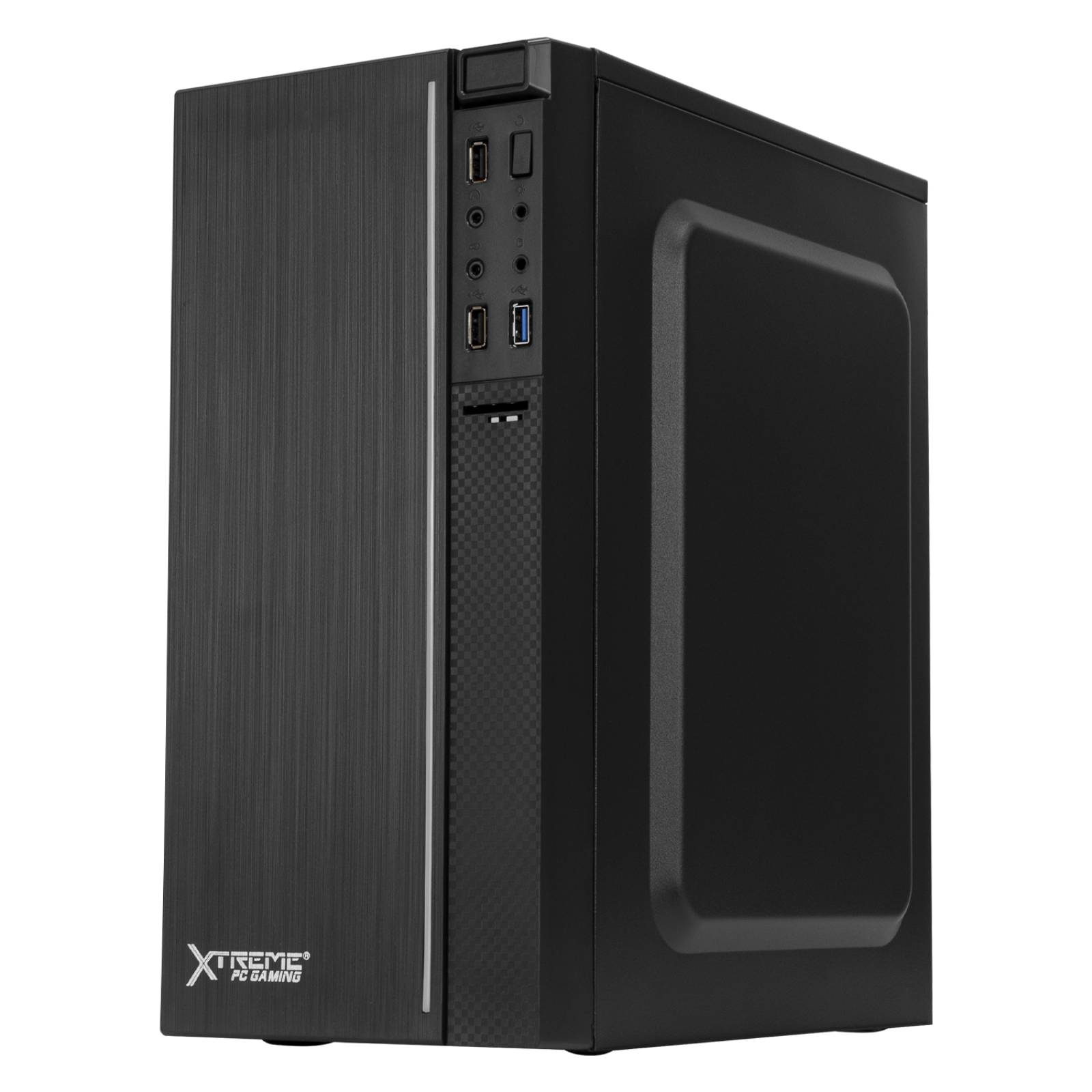 Gabinete Gamer XTREME PC GAMING XST-100 Mini ITX 1 ventilador RGB Negro XSCGB00B 