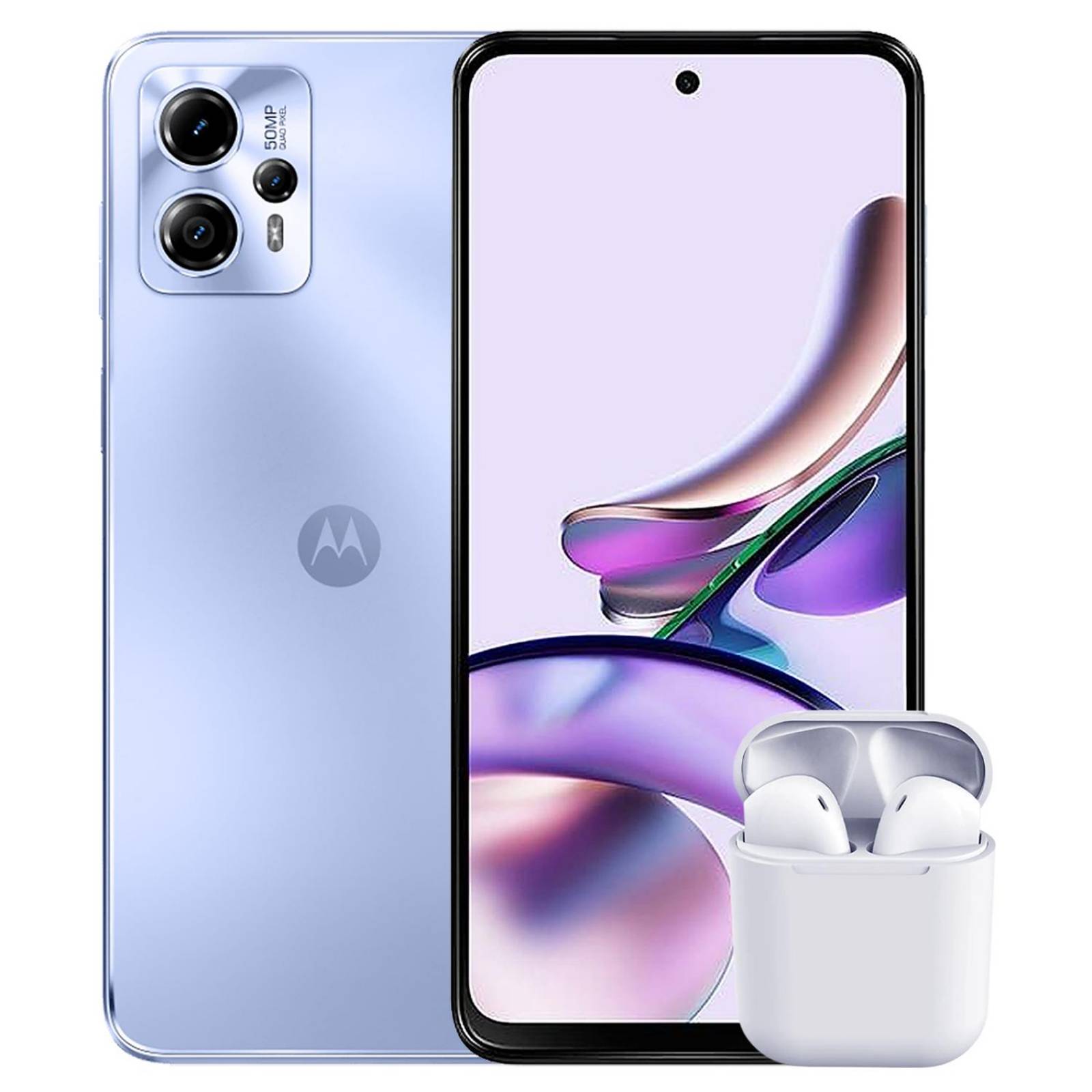 Celular MOTOROLA Moto G13 4G 4GB 128GB 6.5" HD+ 50 MP Azul + Audifonos 