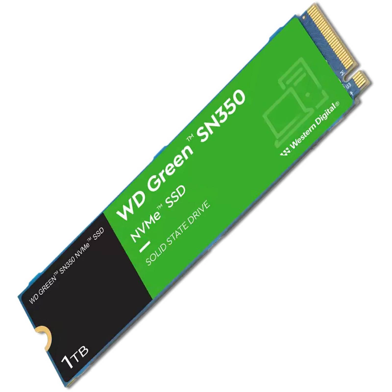 Unidad de Estado Solido SSD M.2 1TB WESTERN DIGITAL Green SN350 NVMe PCIe 3.0 2400/1850 MB/s 