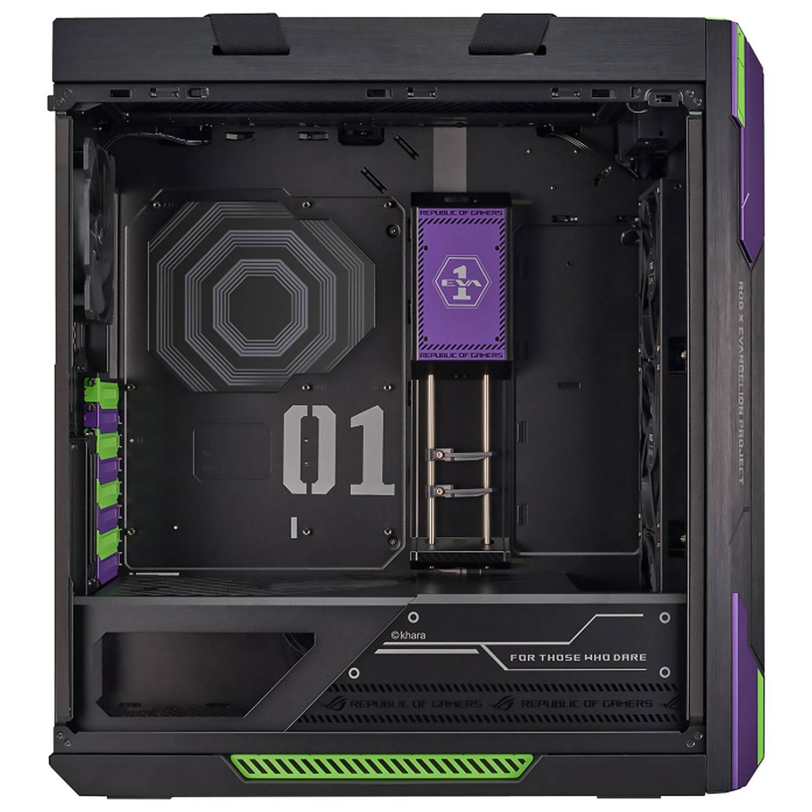 Gabinete Gamer ASUS ROG Strix Helios EVA Edition E-ATX Media Torre Cristal Templado USB-C RGB GX601 Reacondicionado