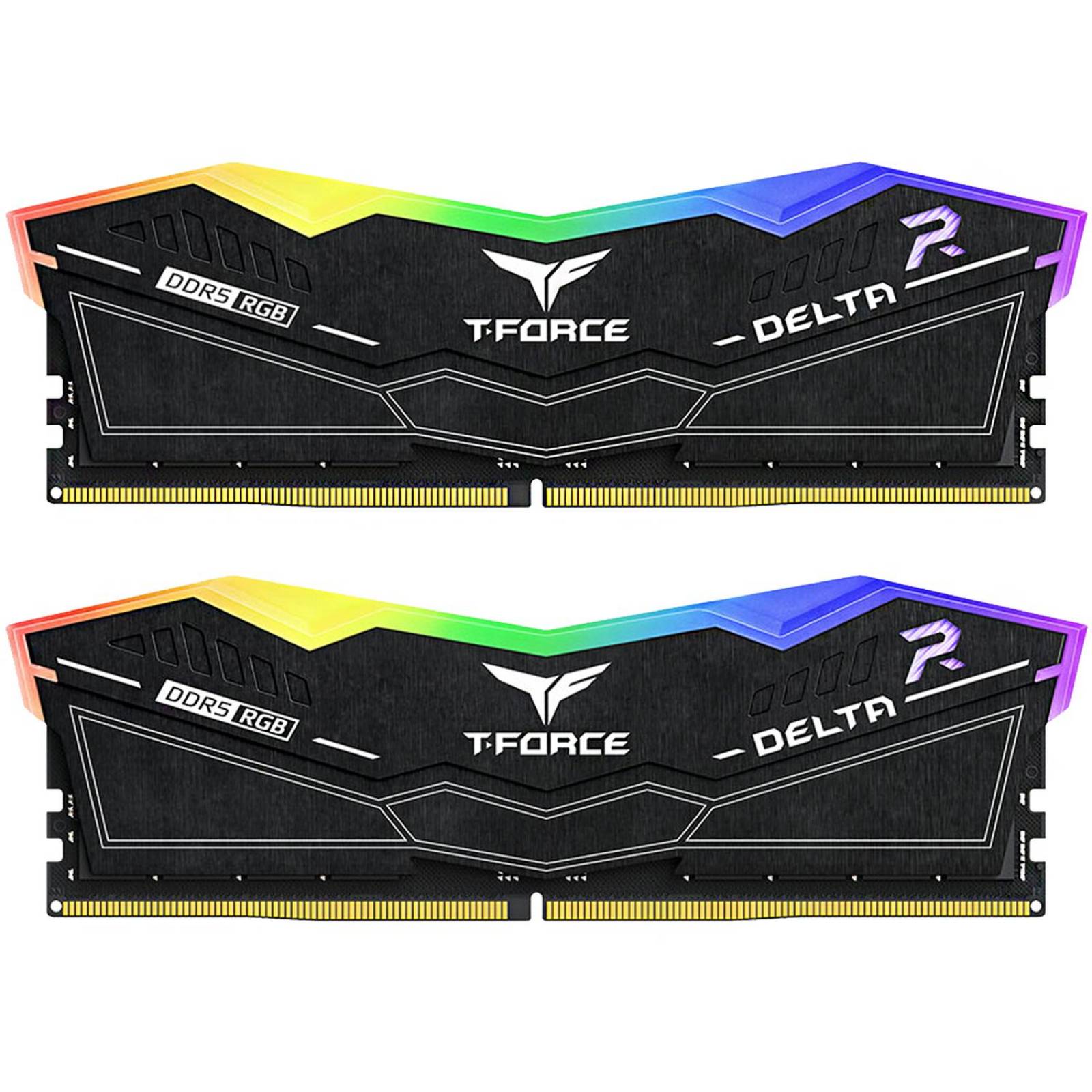 Memoria RAM DDR5 32GB 7200MT/s TEAMGROUP T-FORCE DELTA RGB 2x16GB Negro FF3D532G7200HC34ADC01