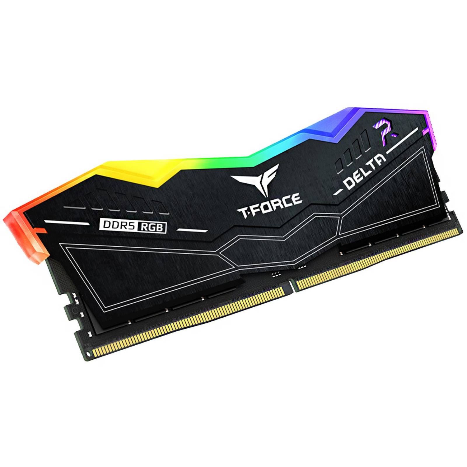 Memoria RAM DDR5 32GB 7200MT/s TEAMGROUP T-FORCE DELTA RGB 2x16GB Negro FF3D532G7200HC34ADC01