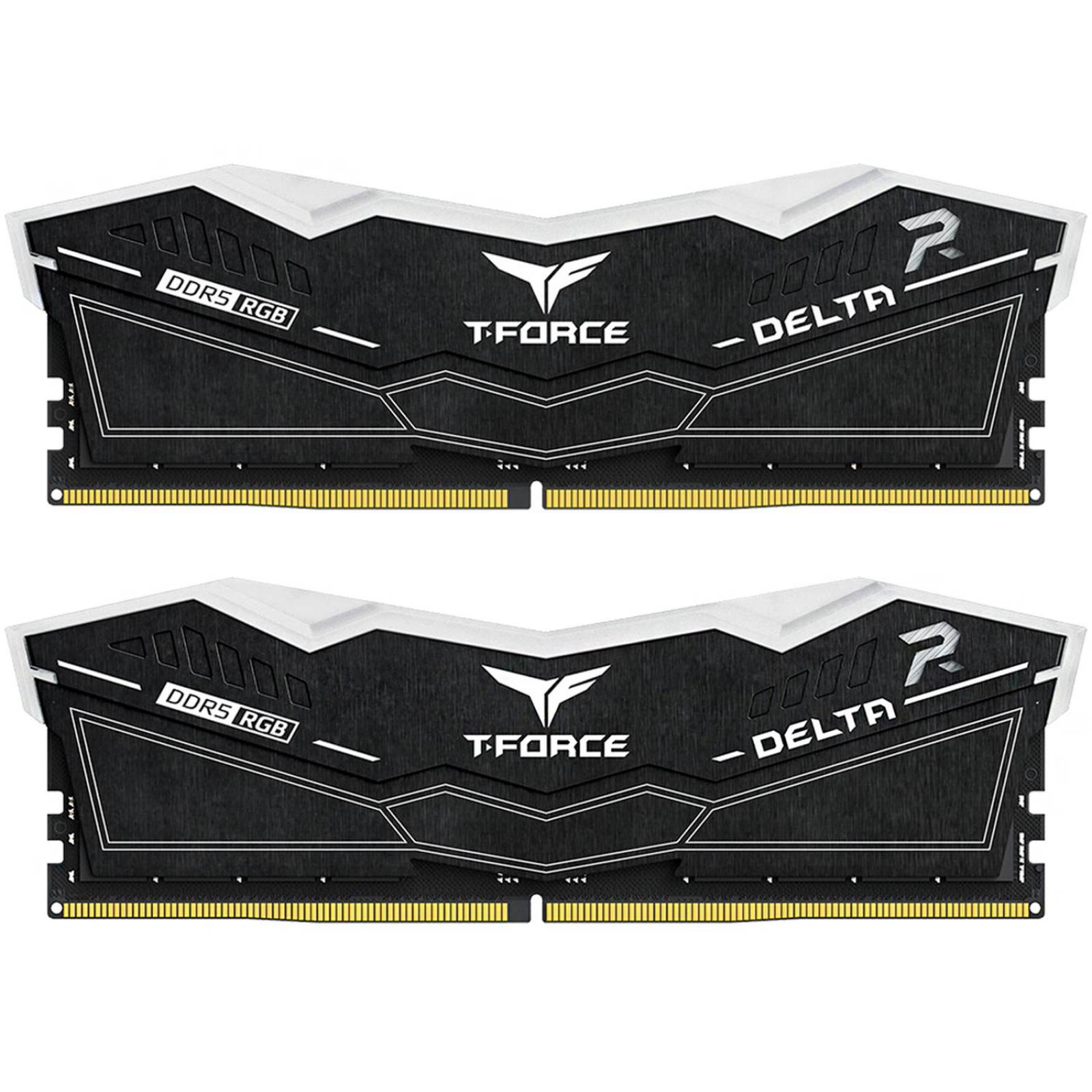 Memoria RAM DDR5 32GB 7200MT/s TEAMGROUP T-FORCE DELTA RGB 2x16GB Negro FF3D532G7200HC34ADC01