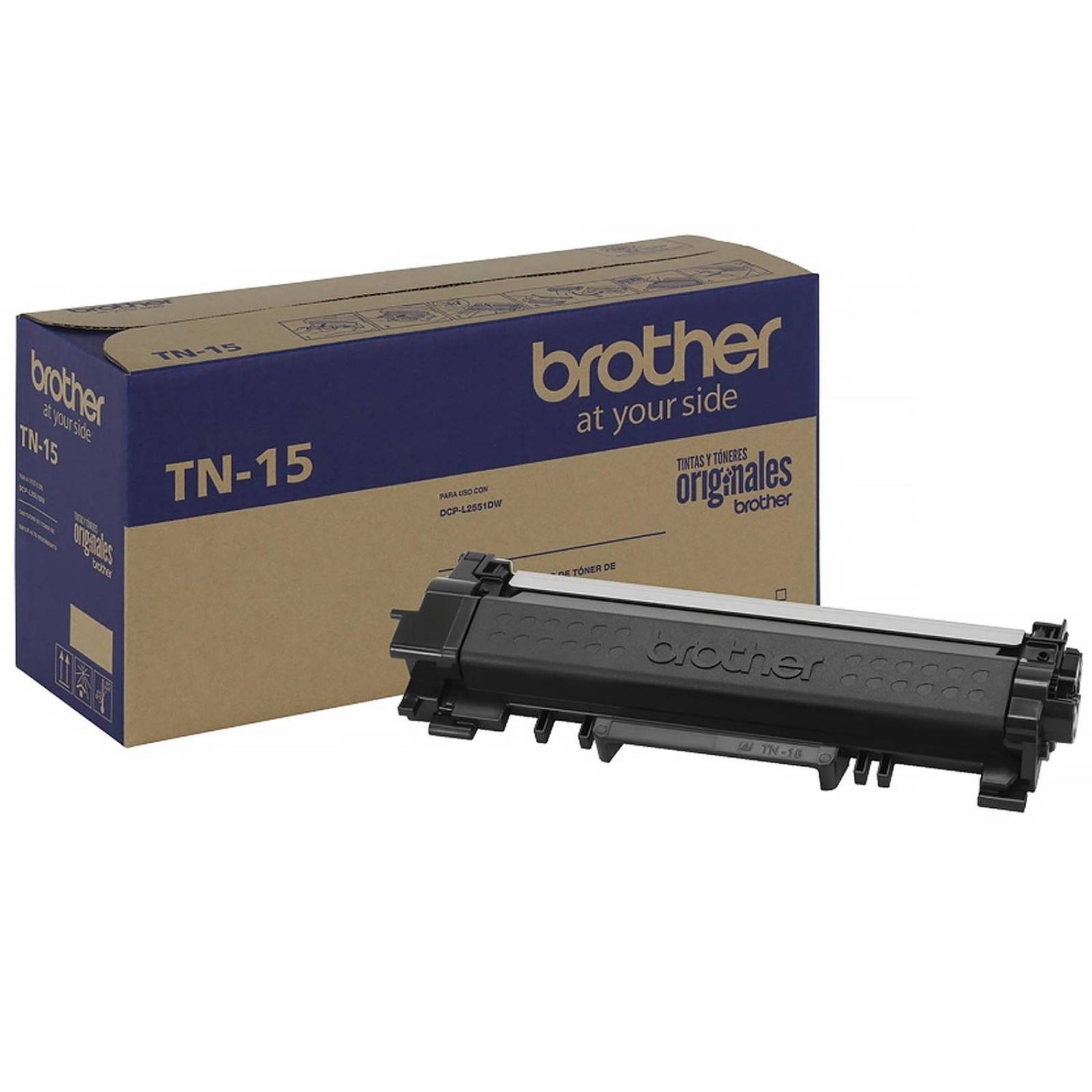 Toner BROTHER TN-15 4500 Paginas DCP-L2551DW Negro