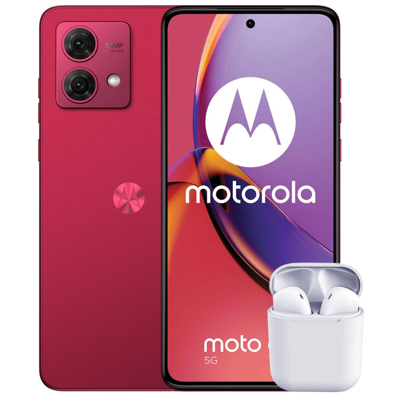 Celular MOTOROLA Moto G84 5G 12GB 256GB 6.5" FHD+ 120 Hz 50 MP Magenta + Audifonos Internacional