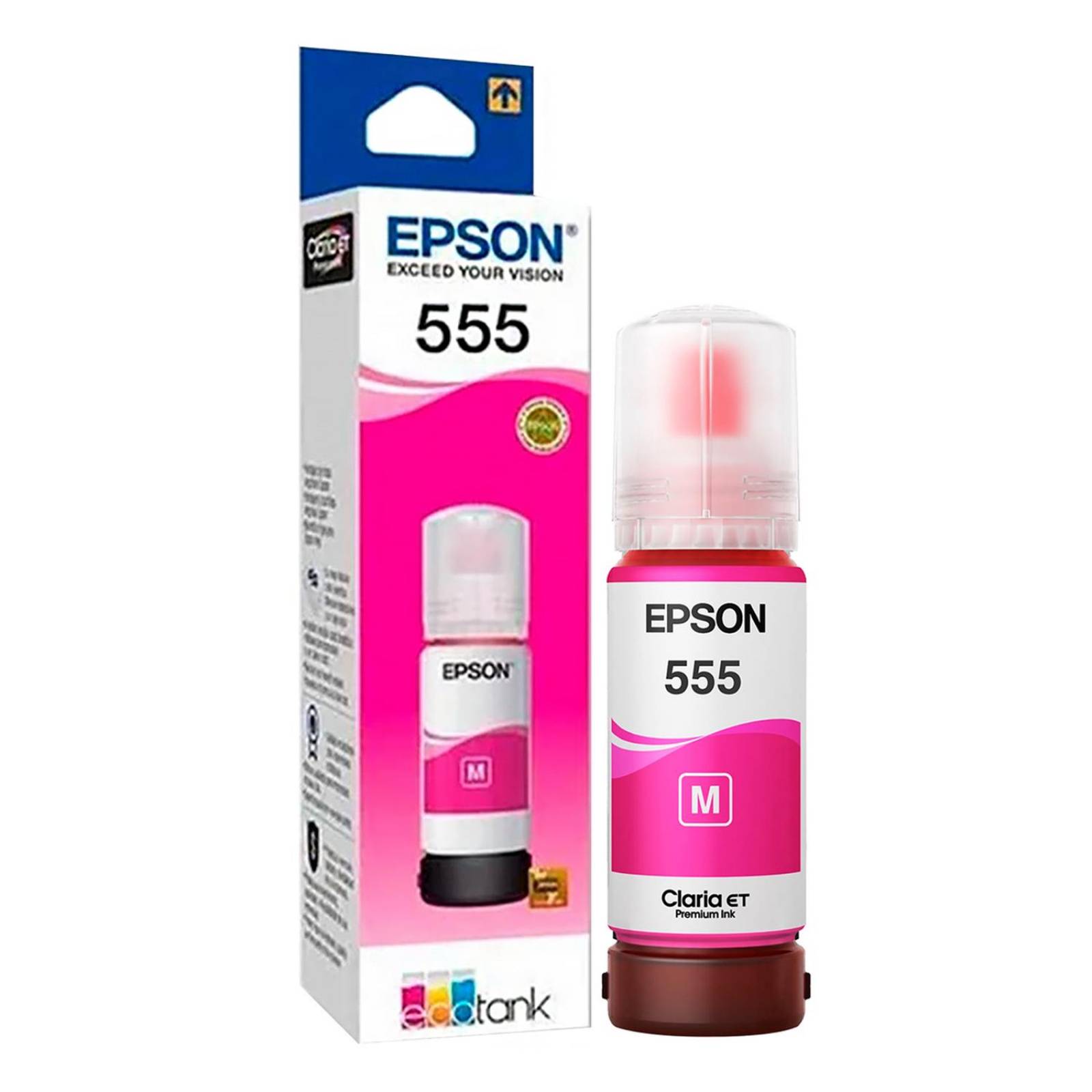 Kit 5 Botellas Tinta EPSON T555 L8180 L8160 70ml 