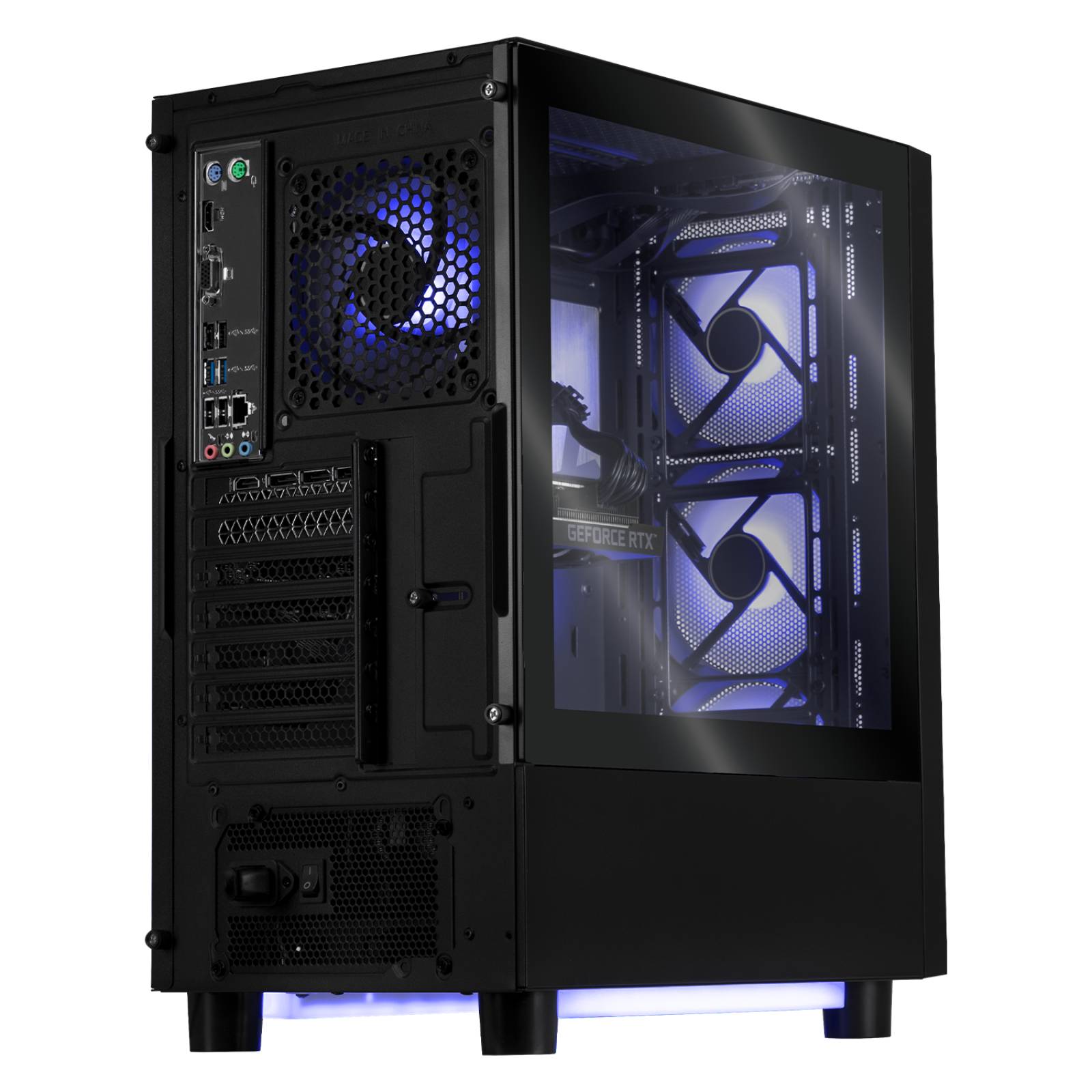Xtreme PC Gaming Geforce RTX 3060 Intel Core I5 11400F 16GB SSD 500GB 3TB WIFI Black 