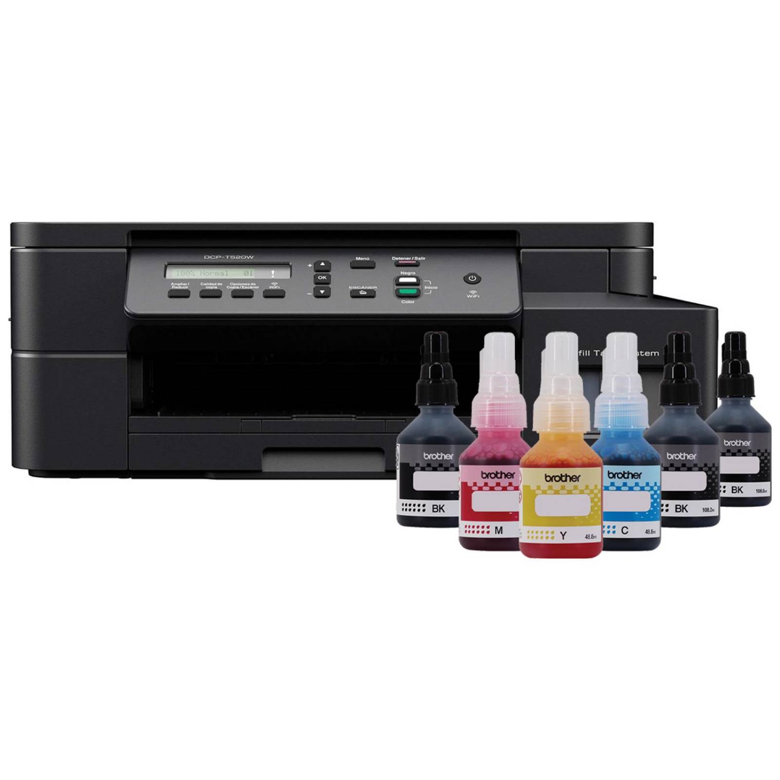 Multifuncional BROTHER DCP-T520W-V2 InkBenefit Tinta Continua 6 Tintas Inalambrica 