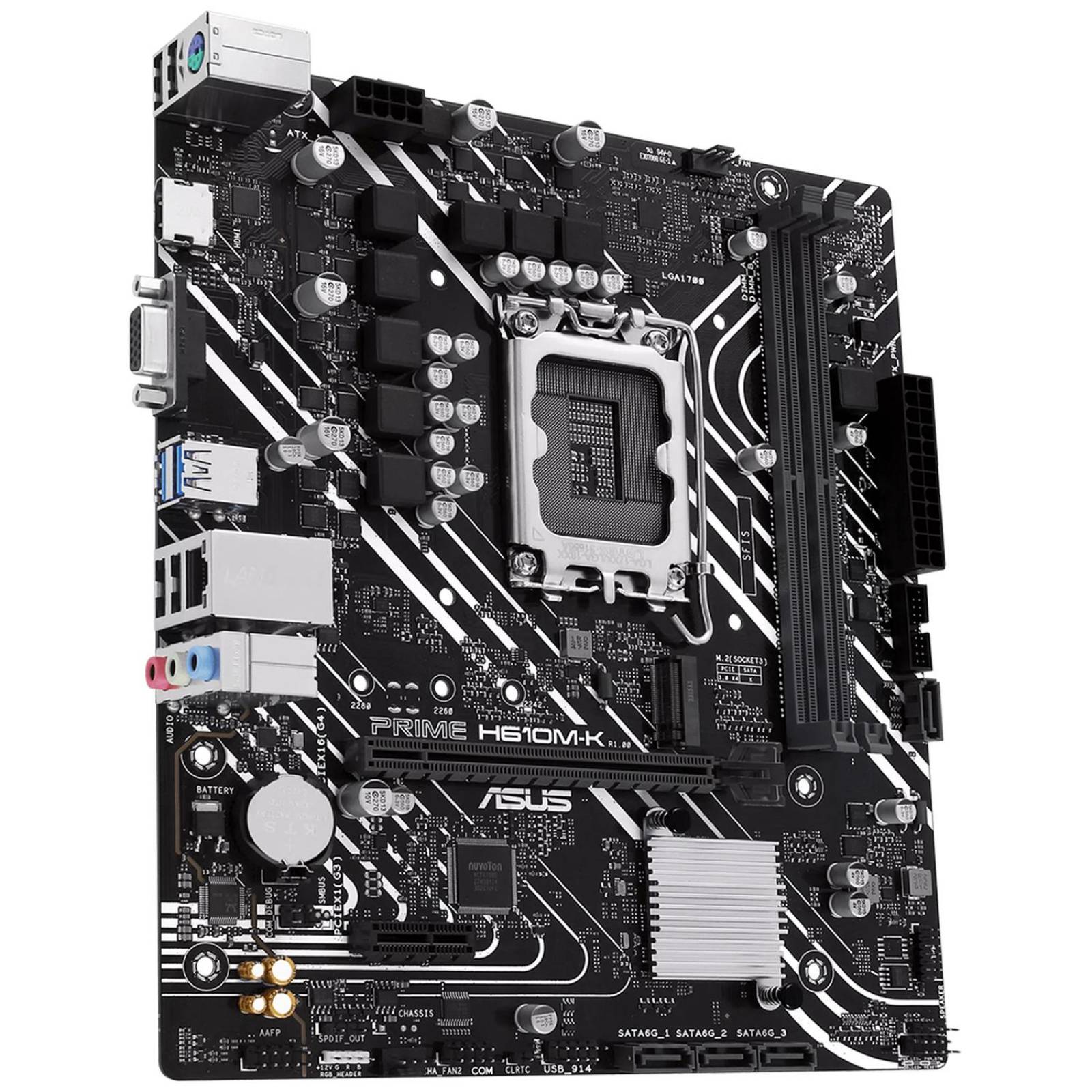 Tarjeta Madre ASUS PRIME H610M-K LGA 1700 2x DDR5 1x M.2 PCIe 4.0 Micro ATX