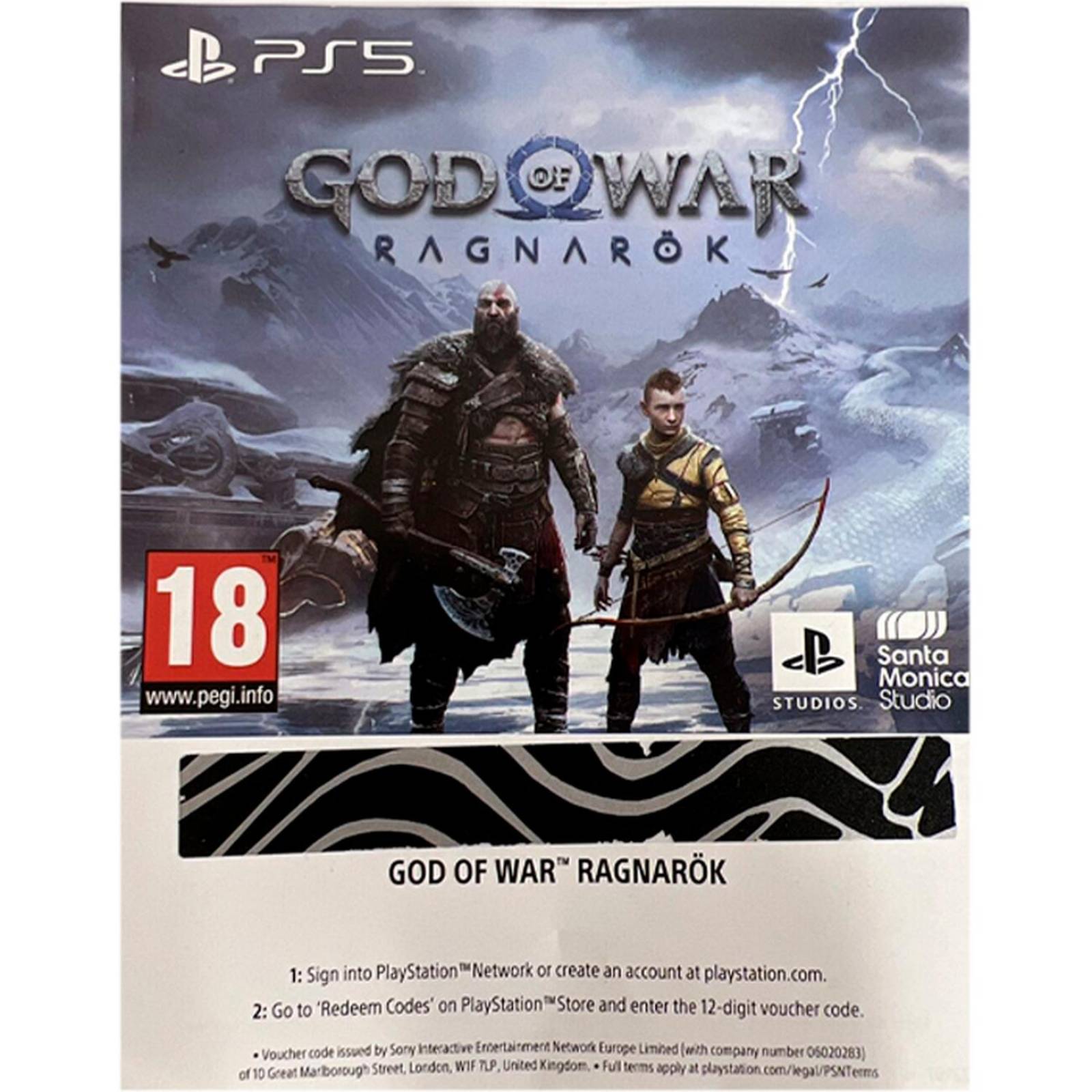 Juego God of War Ragnarok PlayStation 5 Digital Codigo de Descarga 