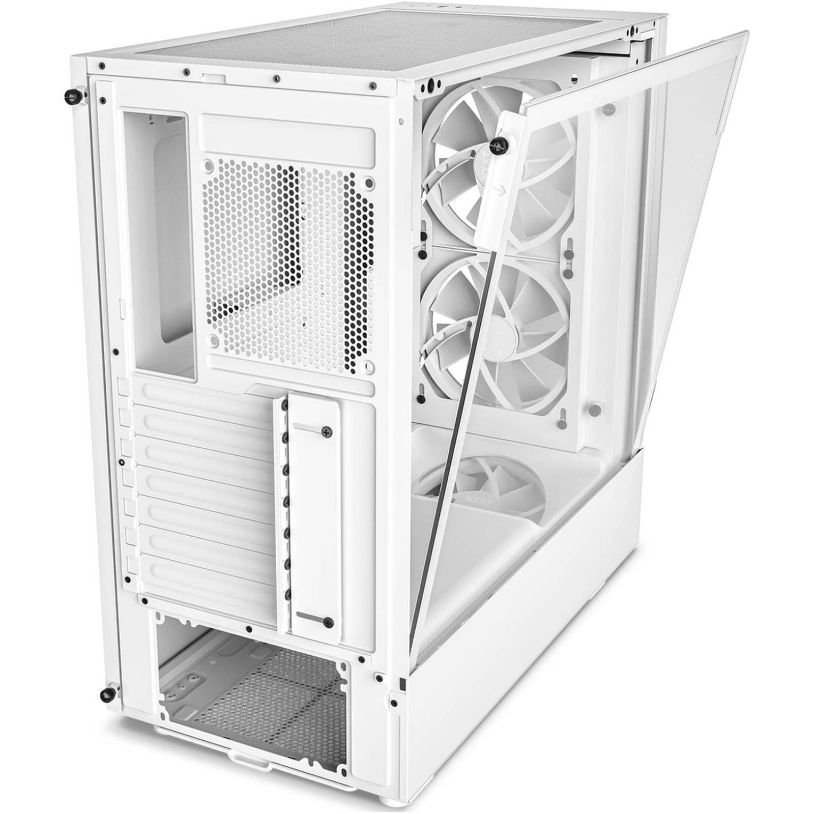 Gabinete Gamer NZXT H5 Elite ATX Media Torre 3 Fan Cristal Templado USB-C RGB Blanco CC-H51EW-01 