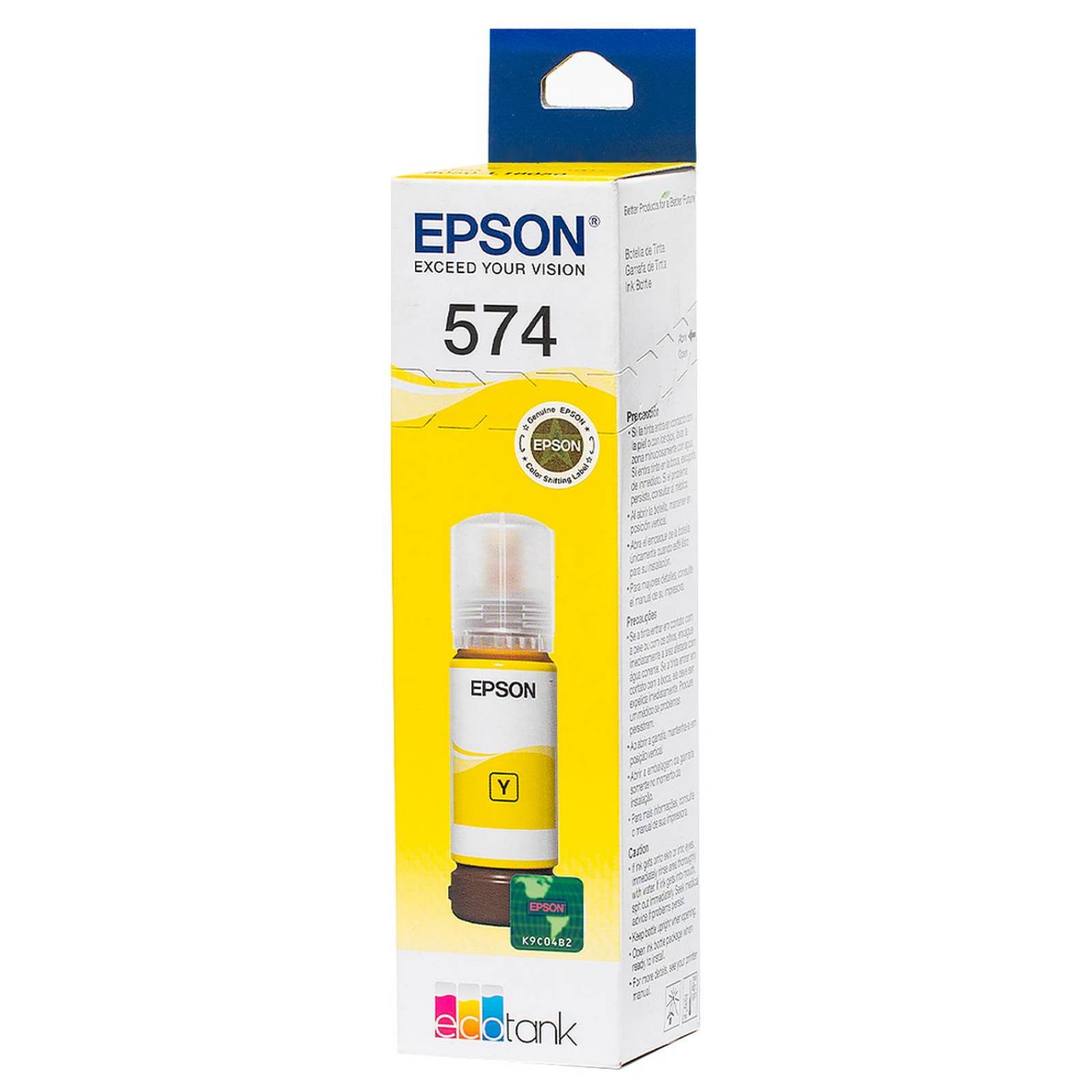 Botella Tinta Epson T574 L8050 L18050 Amarillo 70ml T574420-AL 