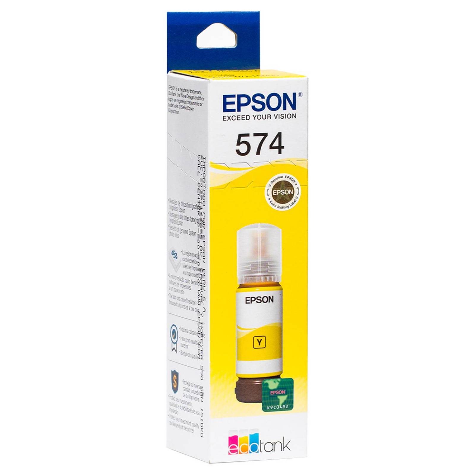 Botella Tinta Epson T574 L8050 L18050 Amarillo 70ml T574420-AL 