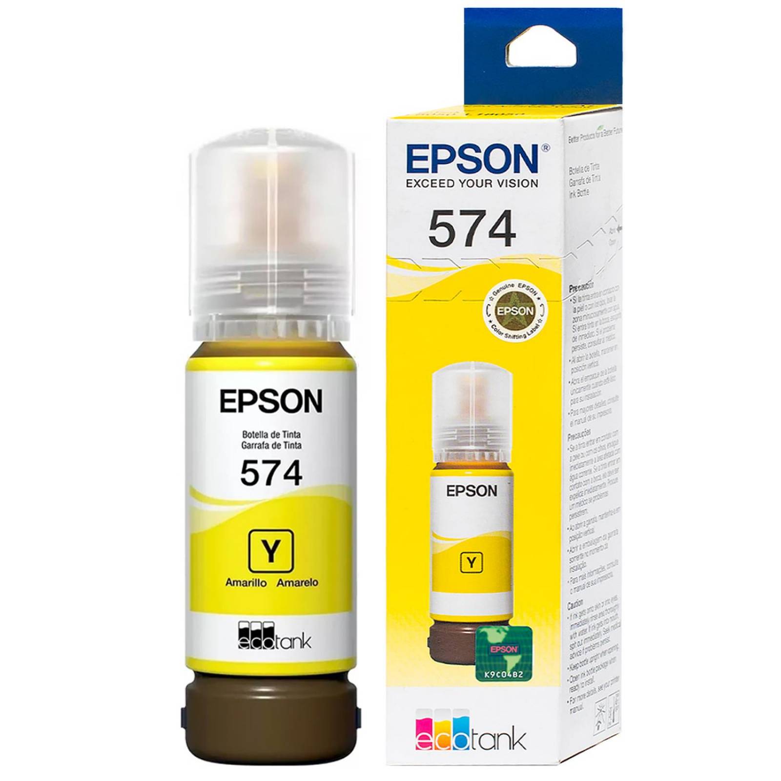 Botella Tinta Epson T574 L8050 L18050 Amarillo 70ml T574420-AL 