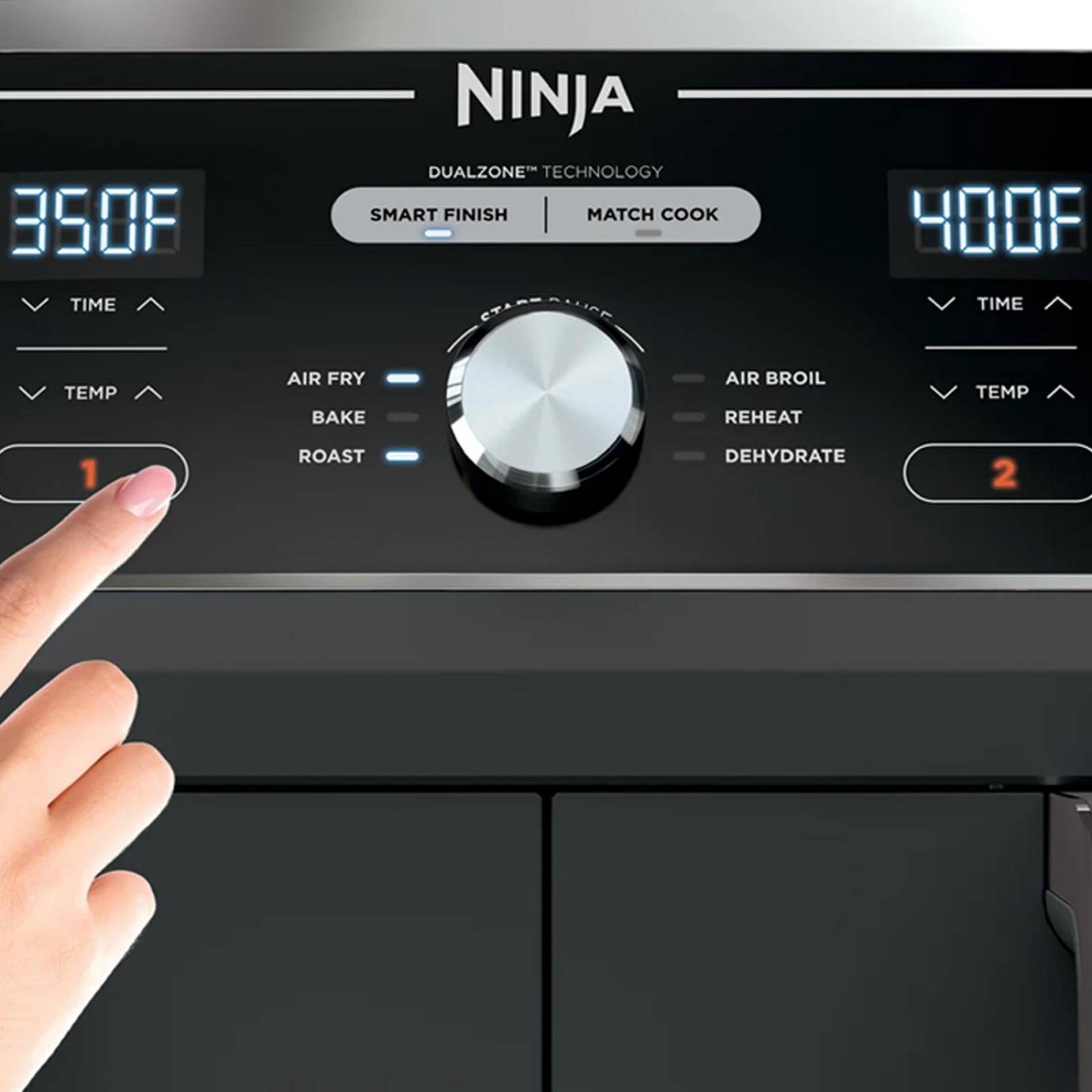 Freidora de Aire NINJA FOODI DualZone AD150 6 en 1 8QT Doble Charola 