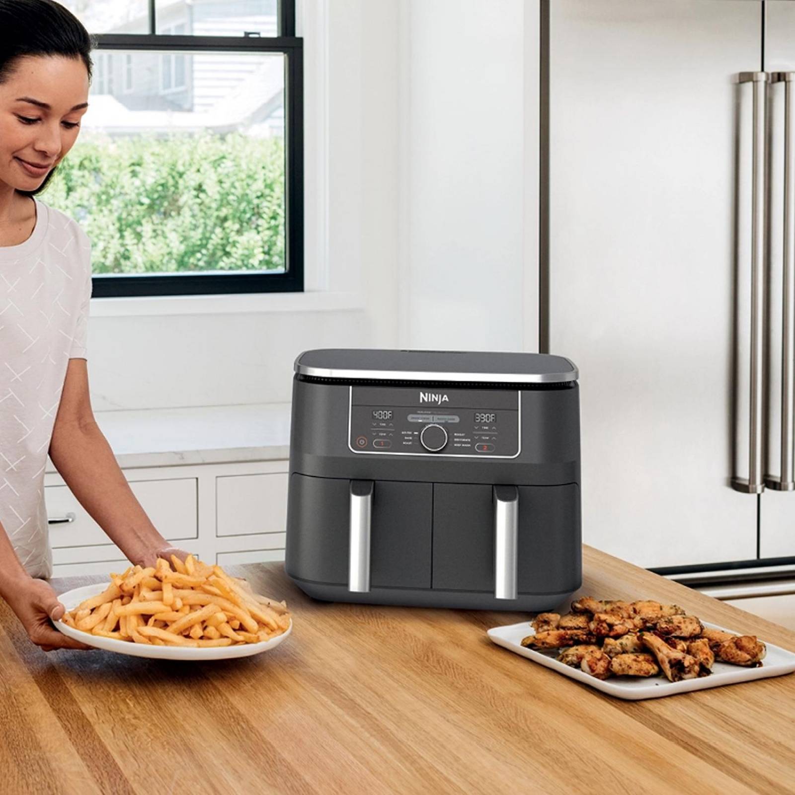 Freidora de Aire NINJA FOODI DualZone AD150 6 en 1 8QT Doble Charola 