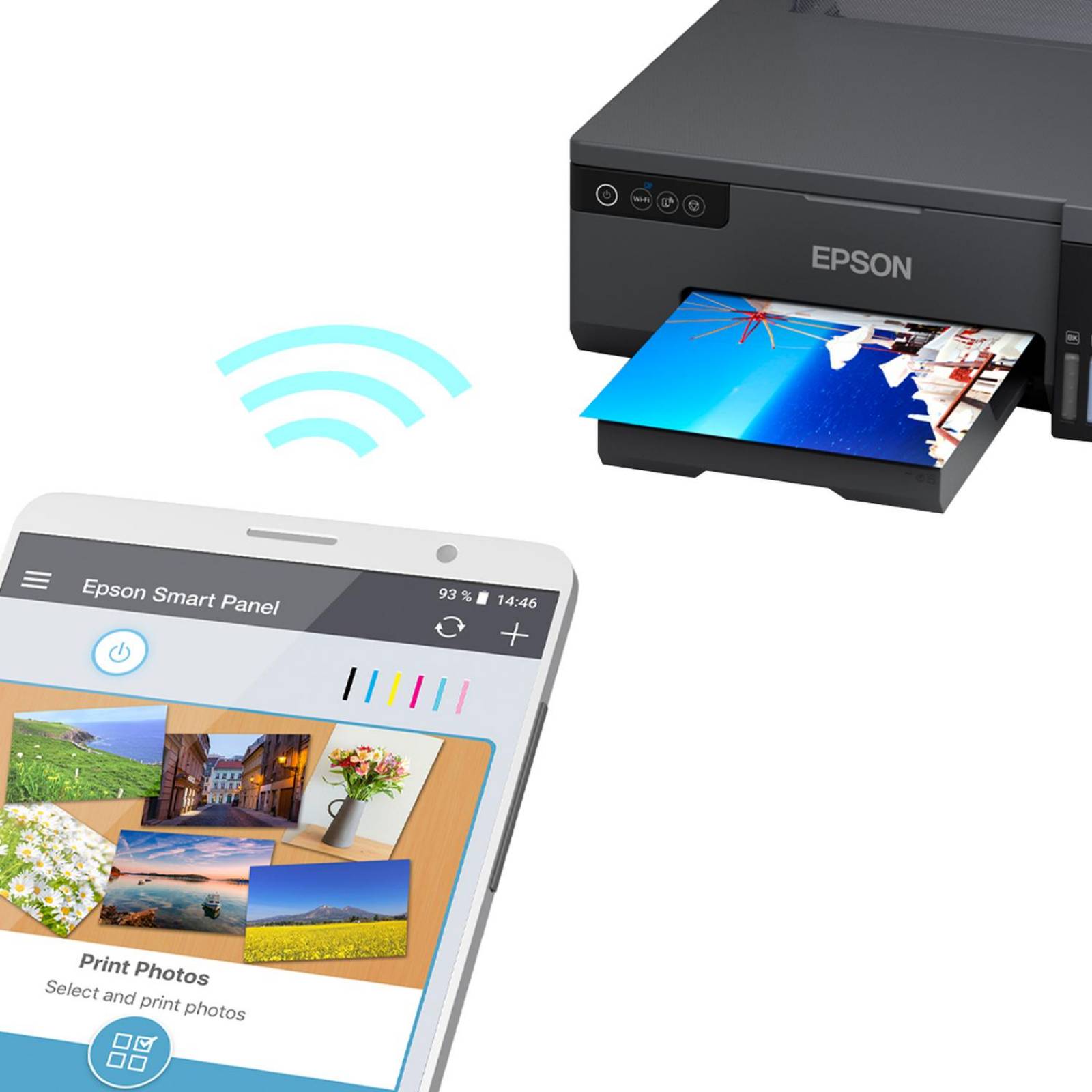 Impresora EPSON L8050 EcoTank Tinta Continua Fotografica PVC 7 Tintas Inalambrica 