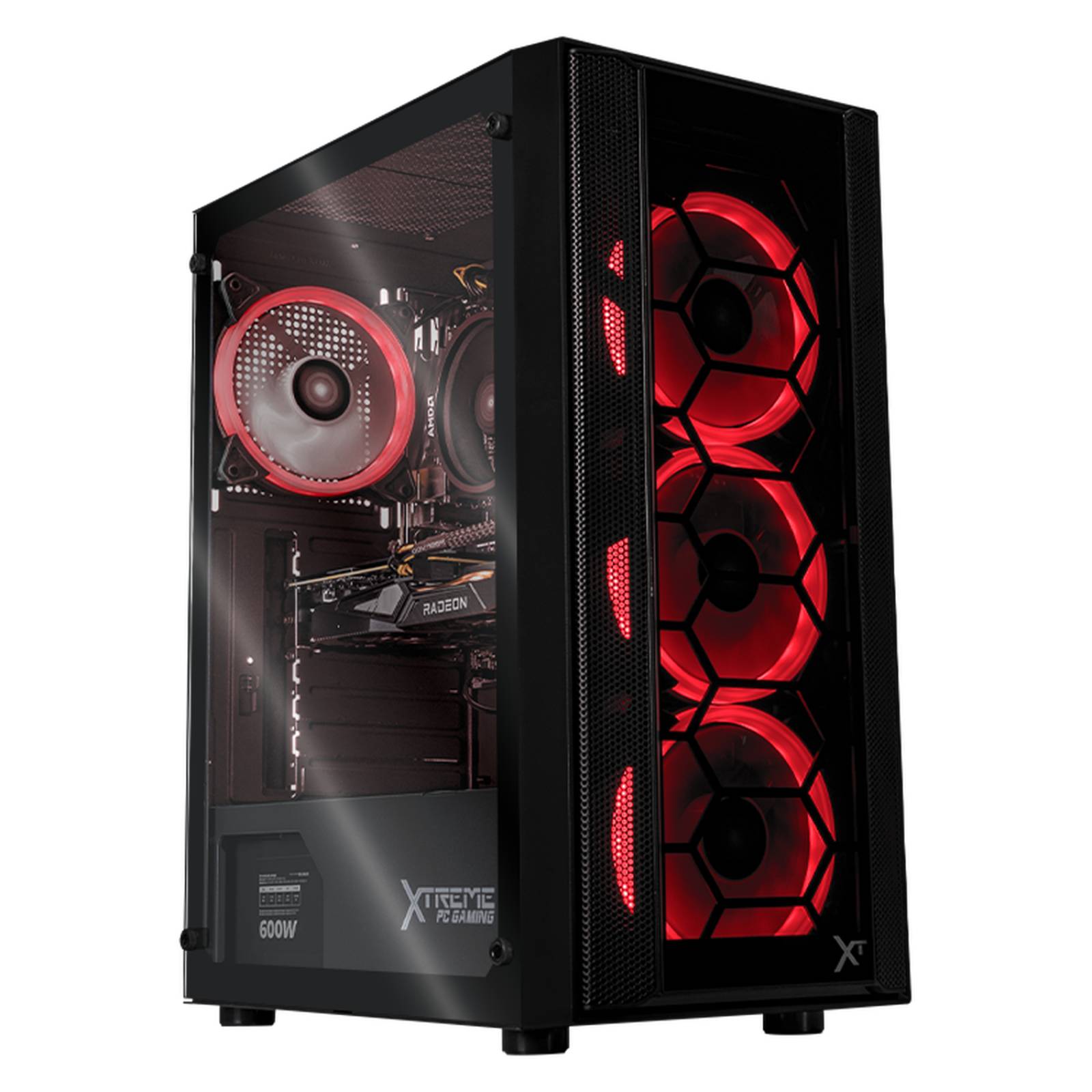 Xtreme PC Gaming AMD Radeon RX 6500 XT Ryzen 5 5600X 16GB SSD 250GB 2TB WIFI Black 