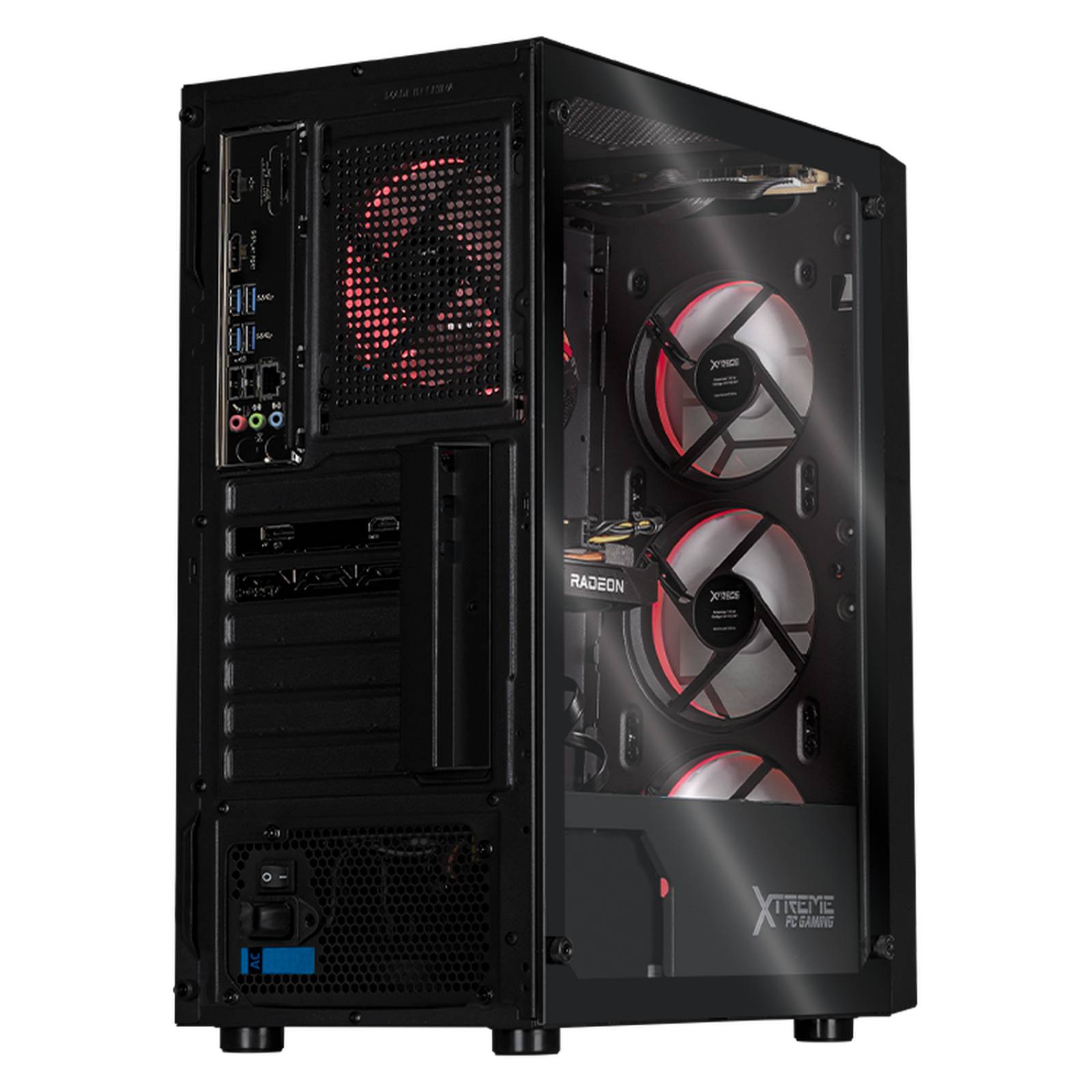 Xtreme PC Gaming AMD Radeon RX 6500 XT Ryzen 5 5600X 16GB SSD 250GB 2TB WIFI Black 