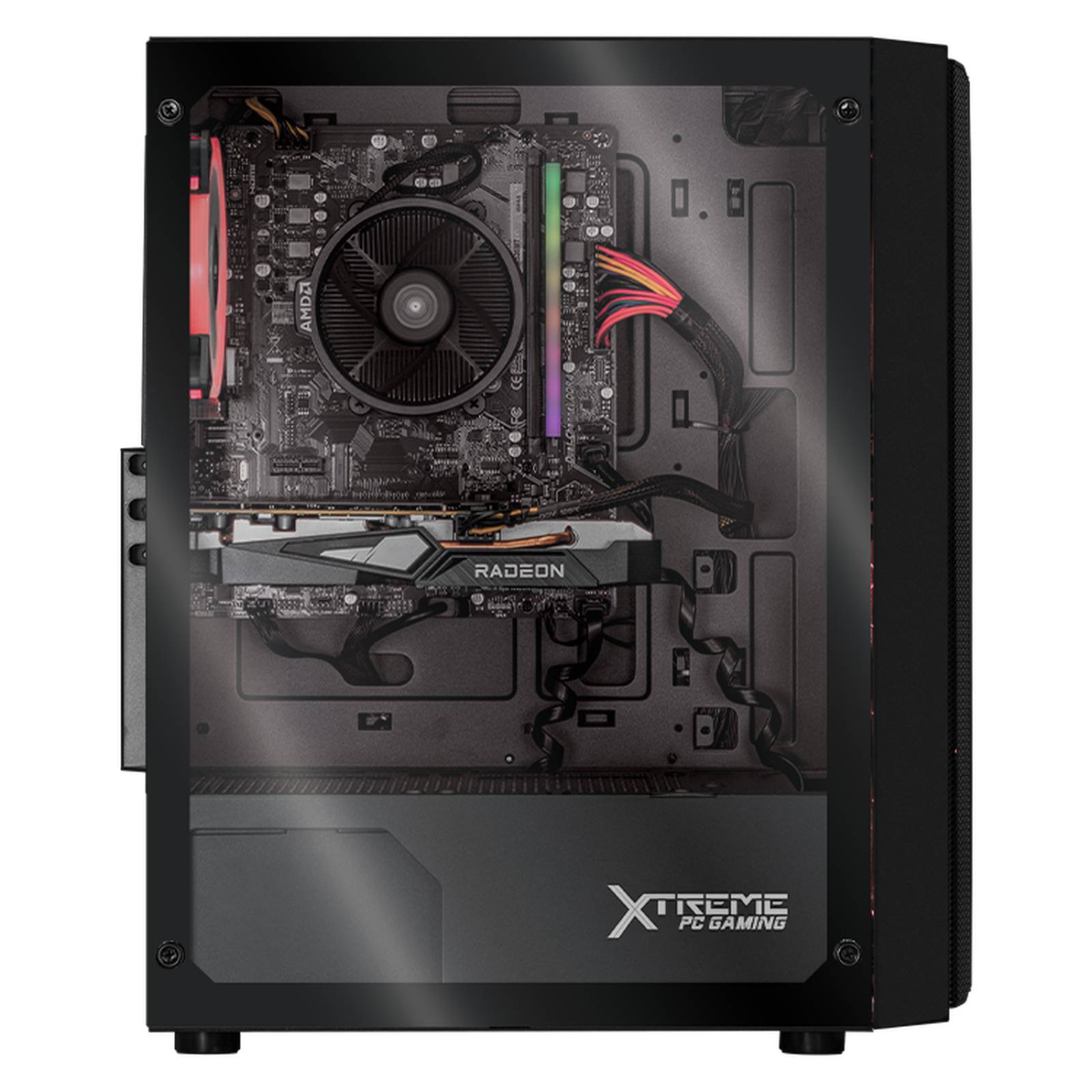 Xtreme PC Gaming AMD Radeon RX 6500 XT Ryzen 5 5600X 16GB SSD 250GB 2TB WIFI Black 