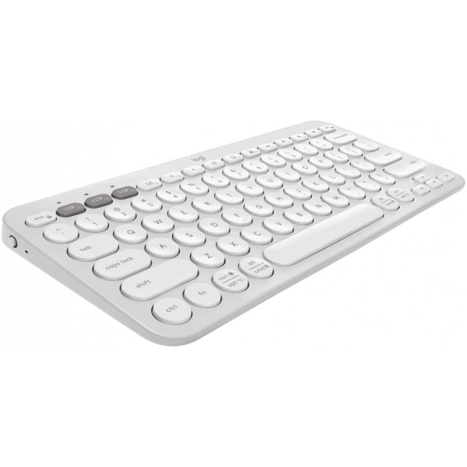 Teclado Inalambrico LOGITECH PEBBLE KEYS 2 K380S Español Blanco 920-011784 