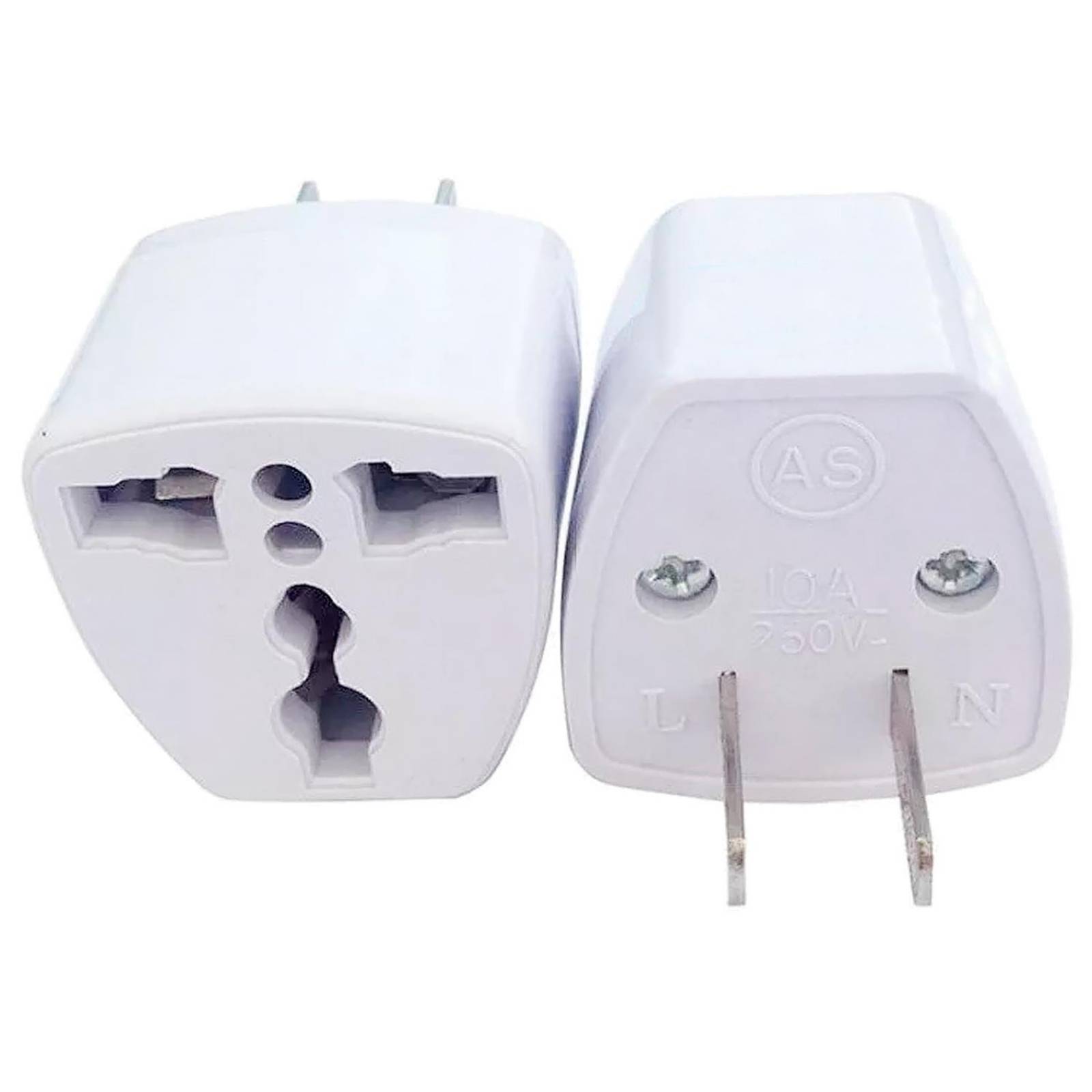 Kit 20 Clavijas Adaptador Europeo a Americano AS 10A 250V 