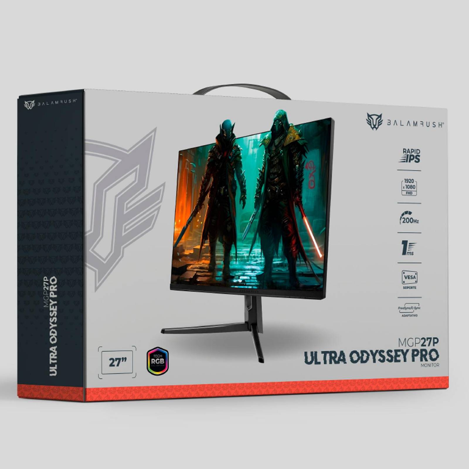 Monitor Gamer 27 BALAM RUSH ULTRA ODYSSEY PRO MGP27P 1Ms 200Hz FHD IPS LED RGB HDMI BR-938624