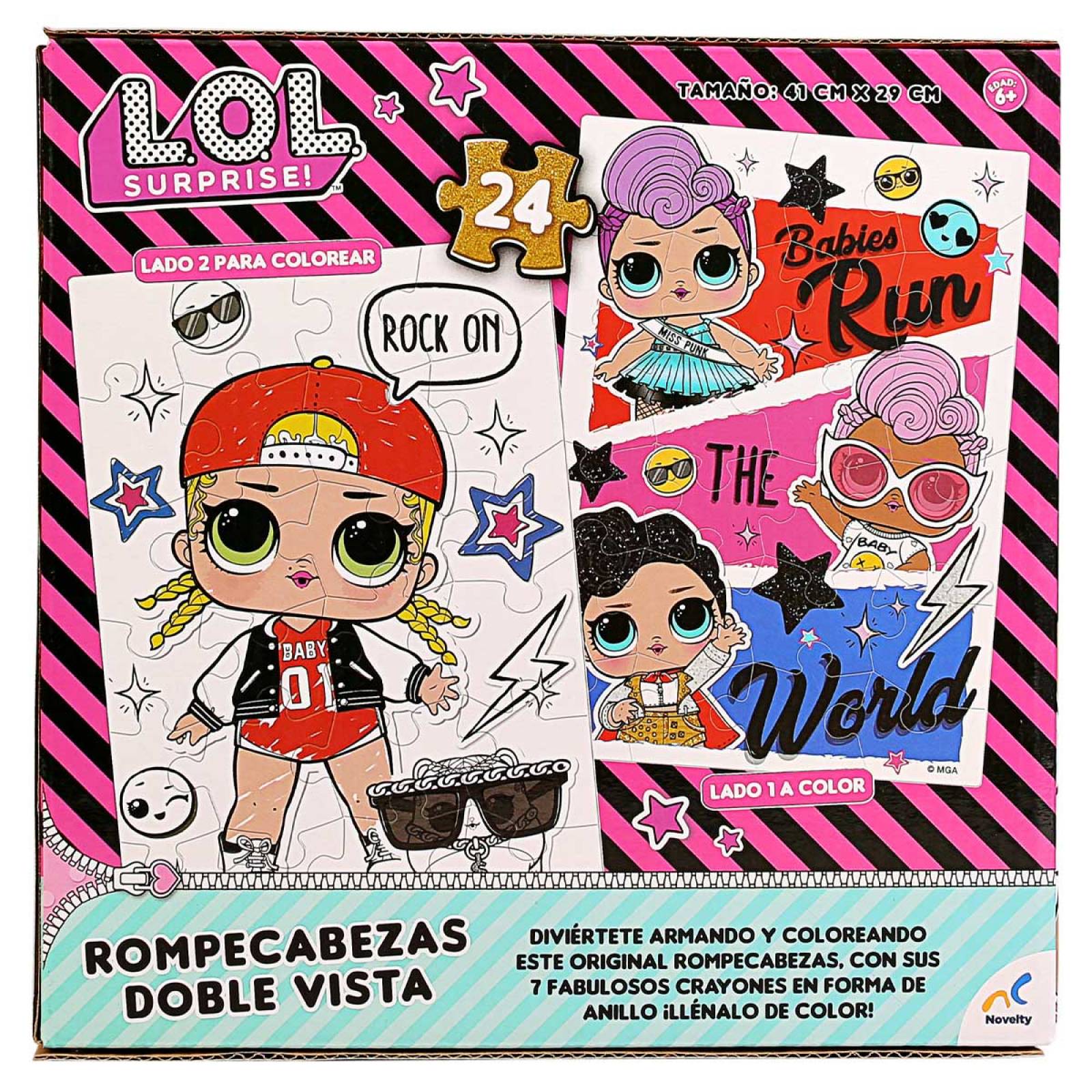 Rompecabeza de Doble Vista Crayones de LOL Surprise