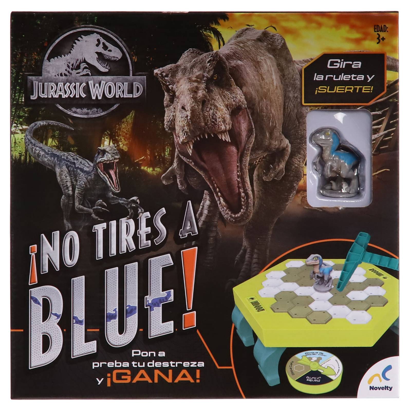 Juego de Mesa para Niños No Tires a Blue de Jurassic World