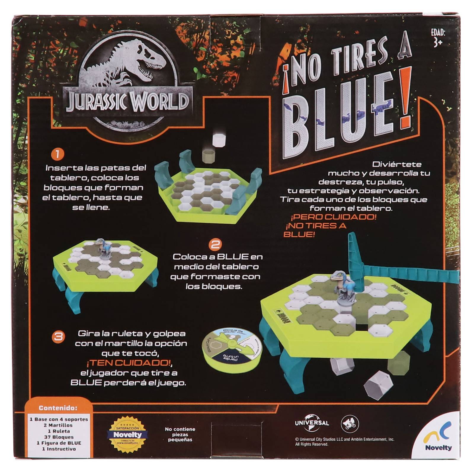 Juego de Mesa para Niños No Tires a Blue de Jurassic World