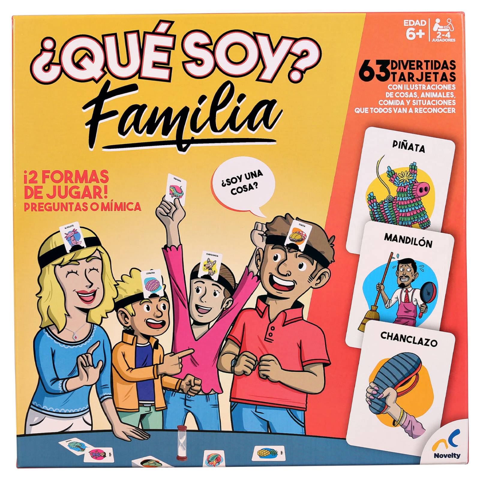 Juego de Mesa ¿Qué soy Familia? - Novelty