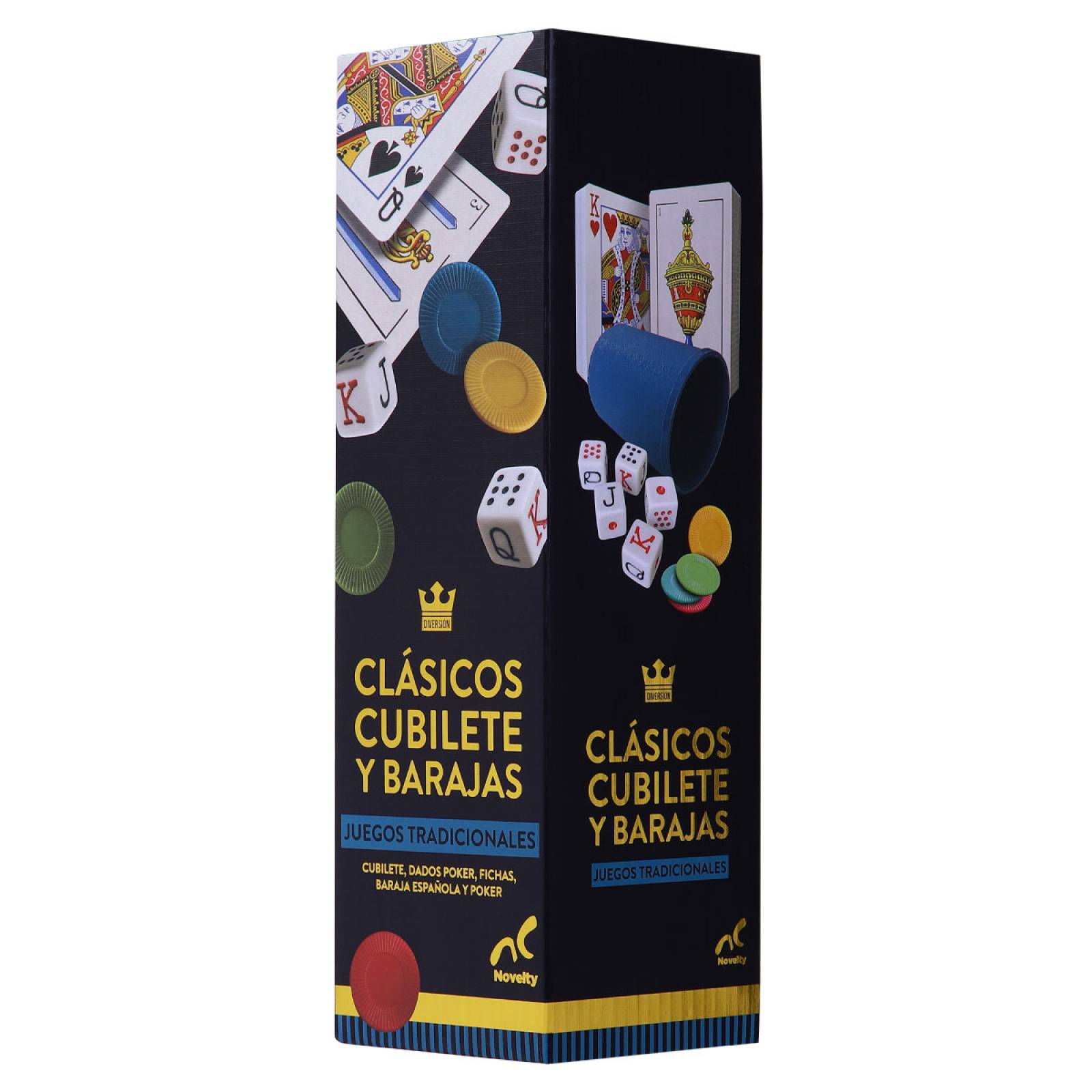 Set de Juegos Cubilete y Barajas -Novelty