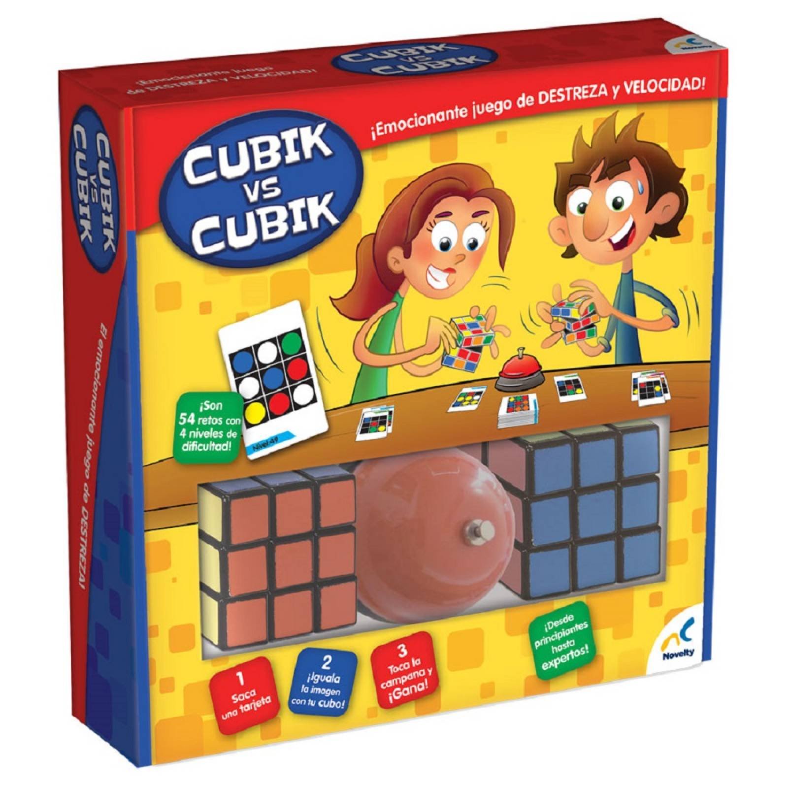 Novelty Cubik vs Cubik juego de destreza con 54 retos