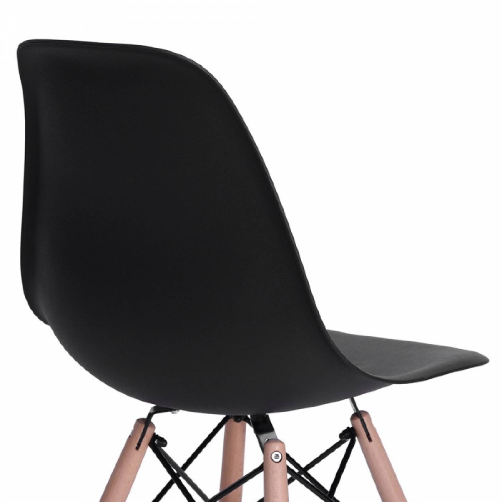 Silla Moderna para Hogar y Oficina The Shop Tipo Eames Negro