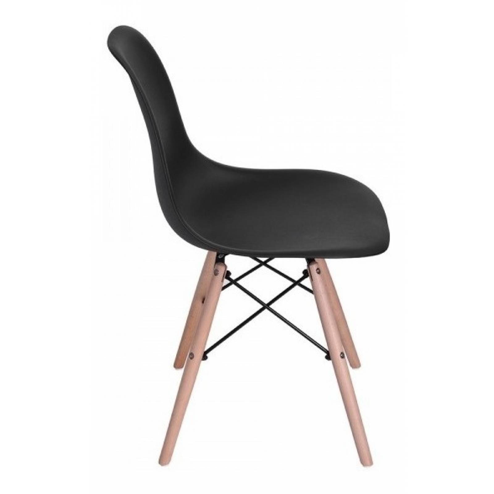 Sillas Eames 4 Pzs Oficina Comedor Negro