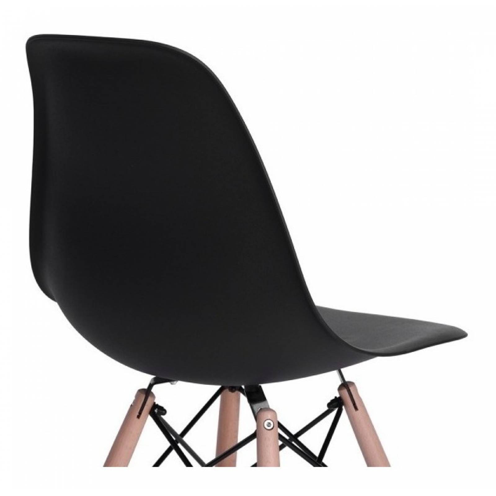 Sillas Eames 4 Pzs Oficina Comedor Negro