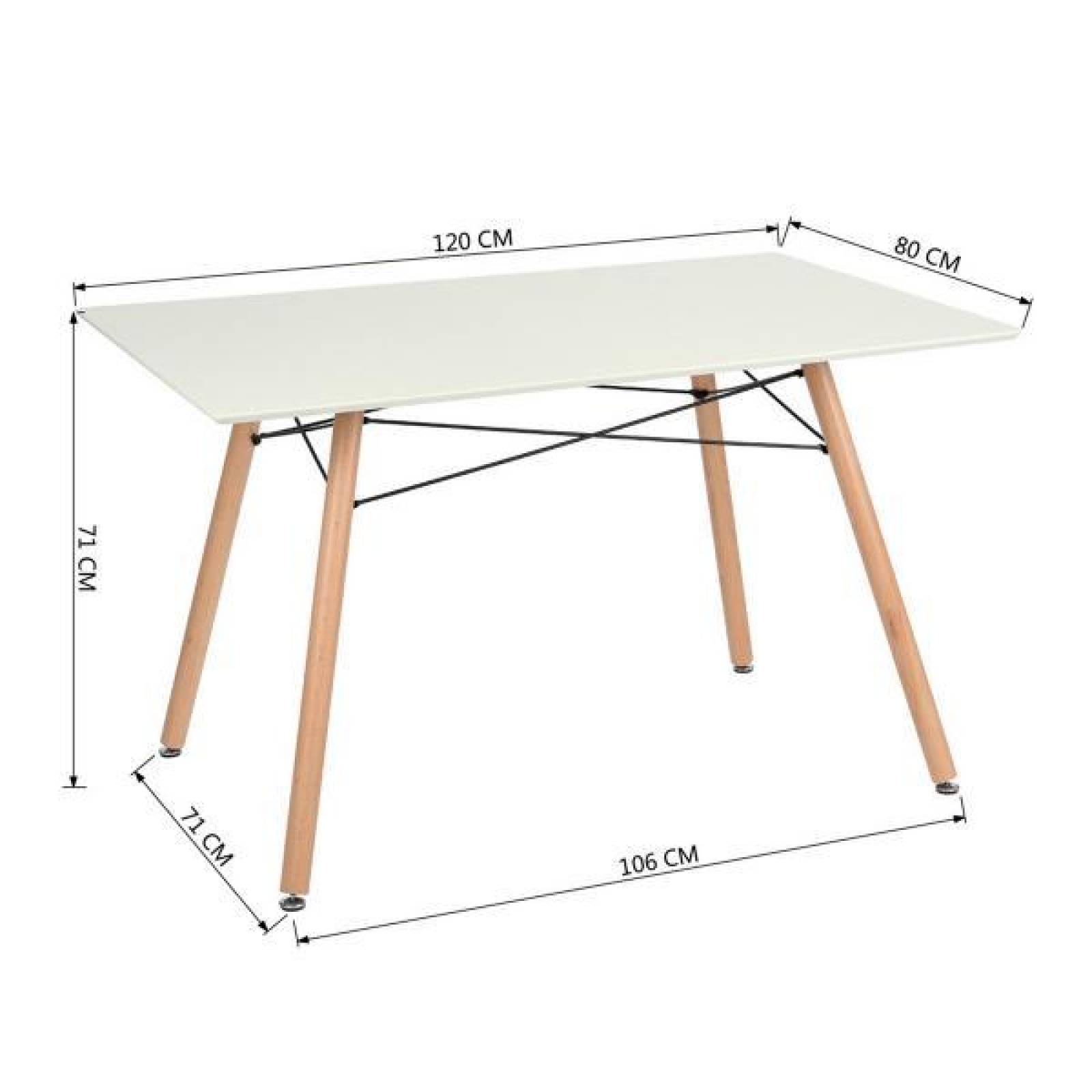 Mesa Blanca Rectangular London 