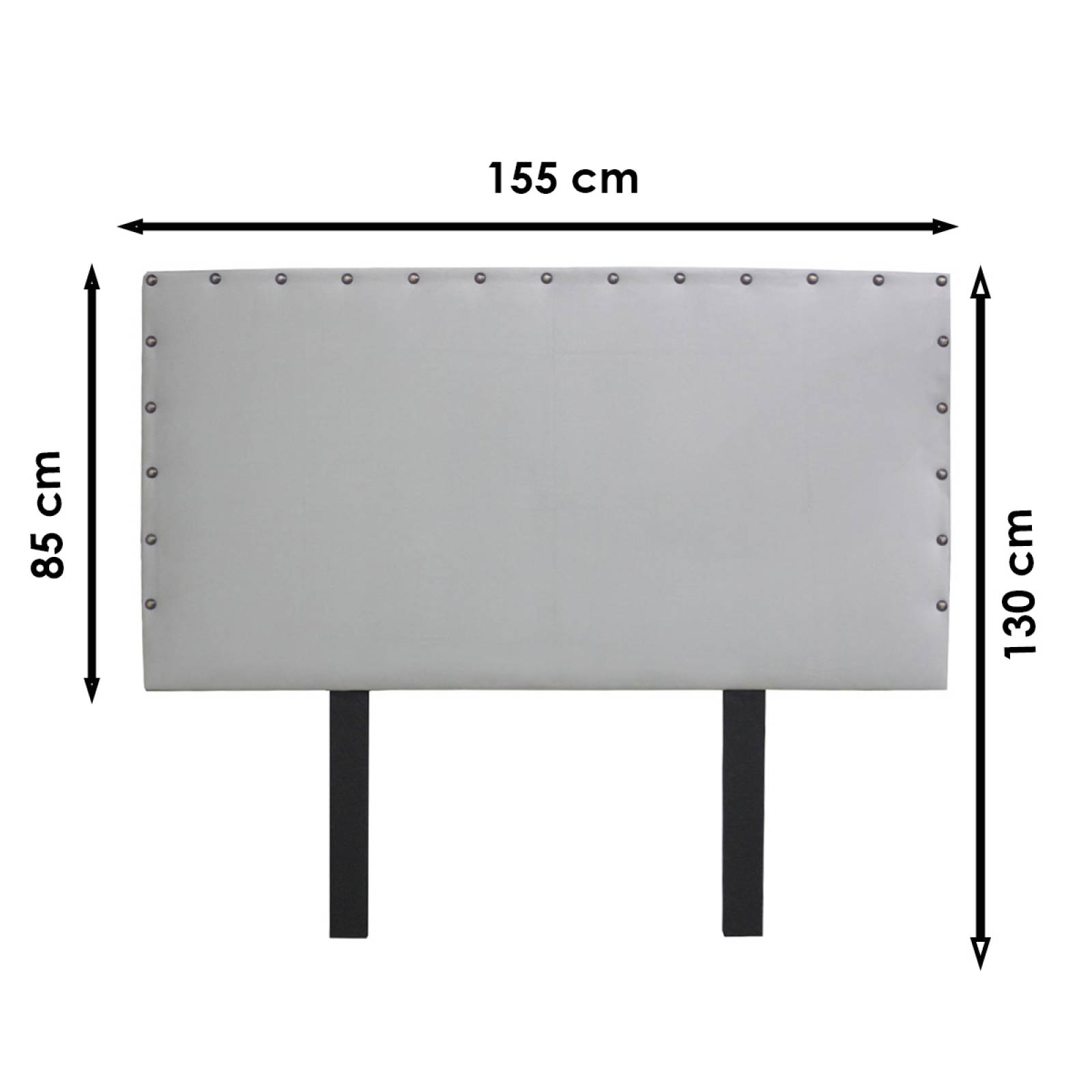 Cabecera Matrimonial Gris Recamaras Modernas Camas