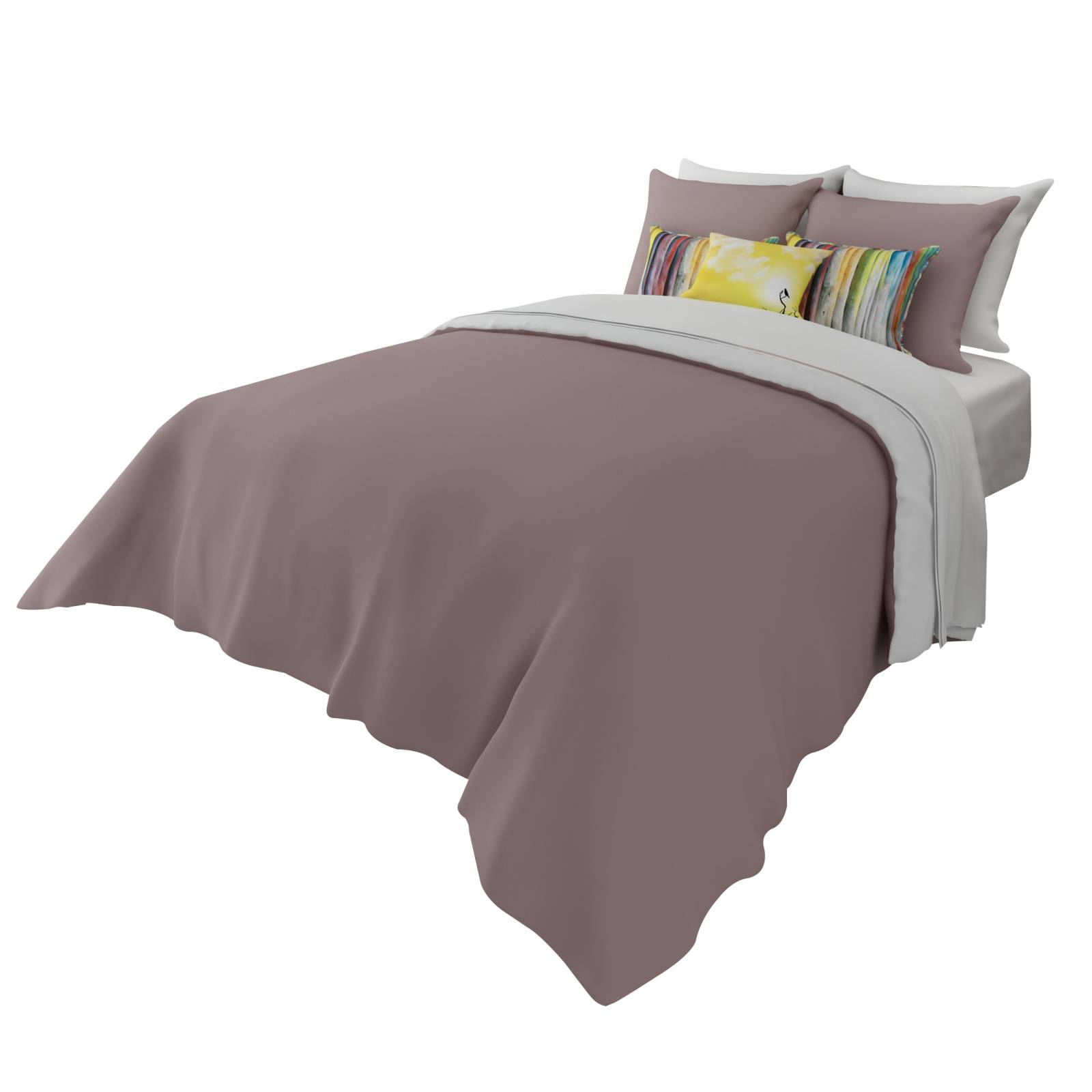 Set Edredón King Size 10 piezas Cafe