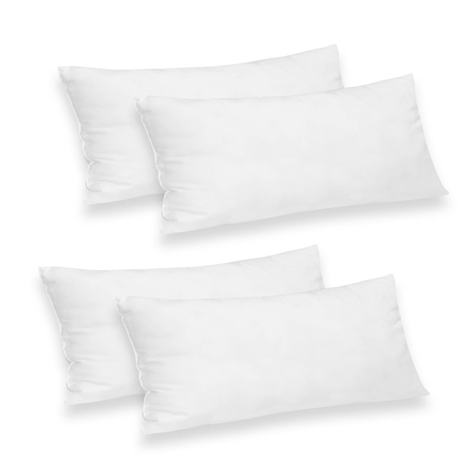 Pack 4 Almohadas King SleepSystem Suaves AntiAcaros Hotelera