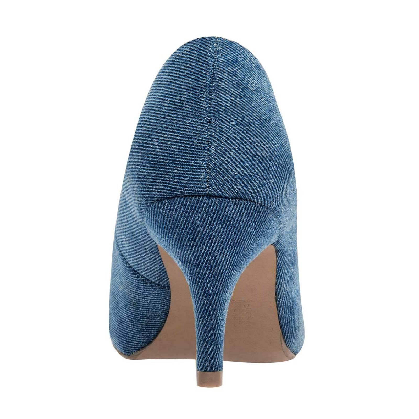 Tacones Exterior Textil Mezclilla de Damita