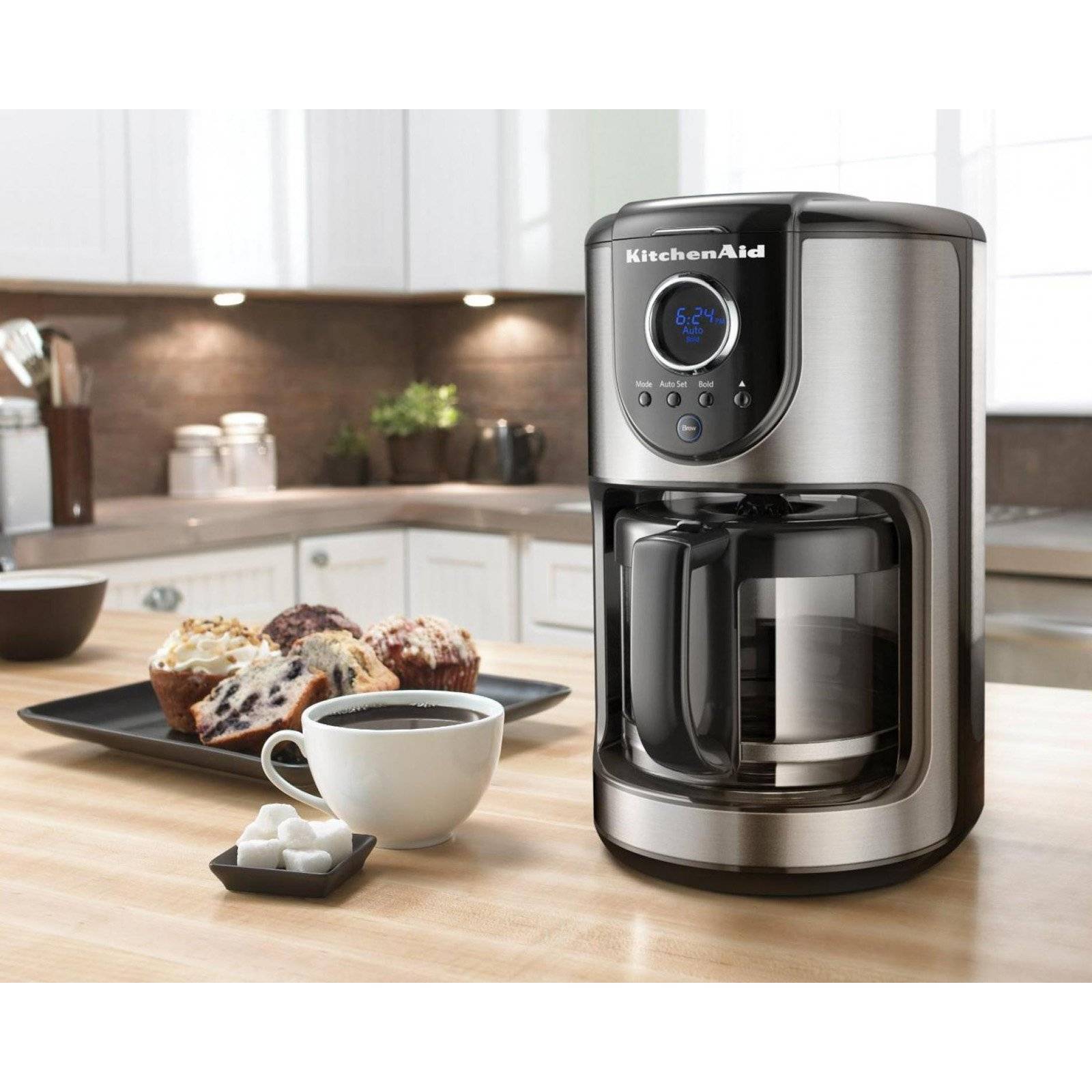 Cafetera 12 Tazas Kitchen Aid Negro