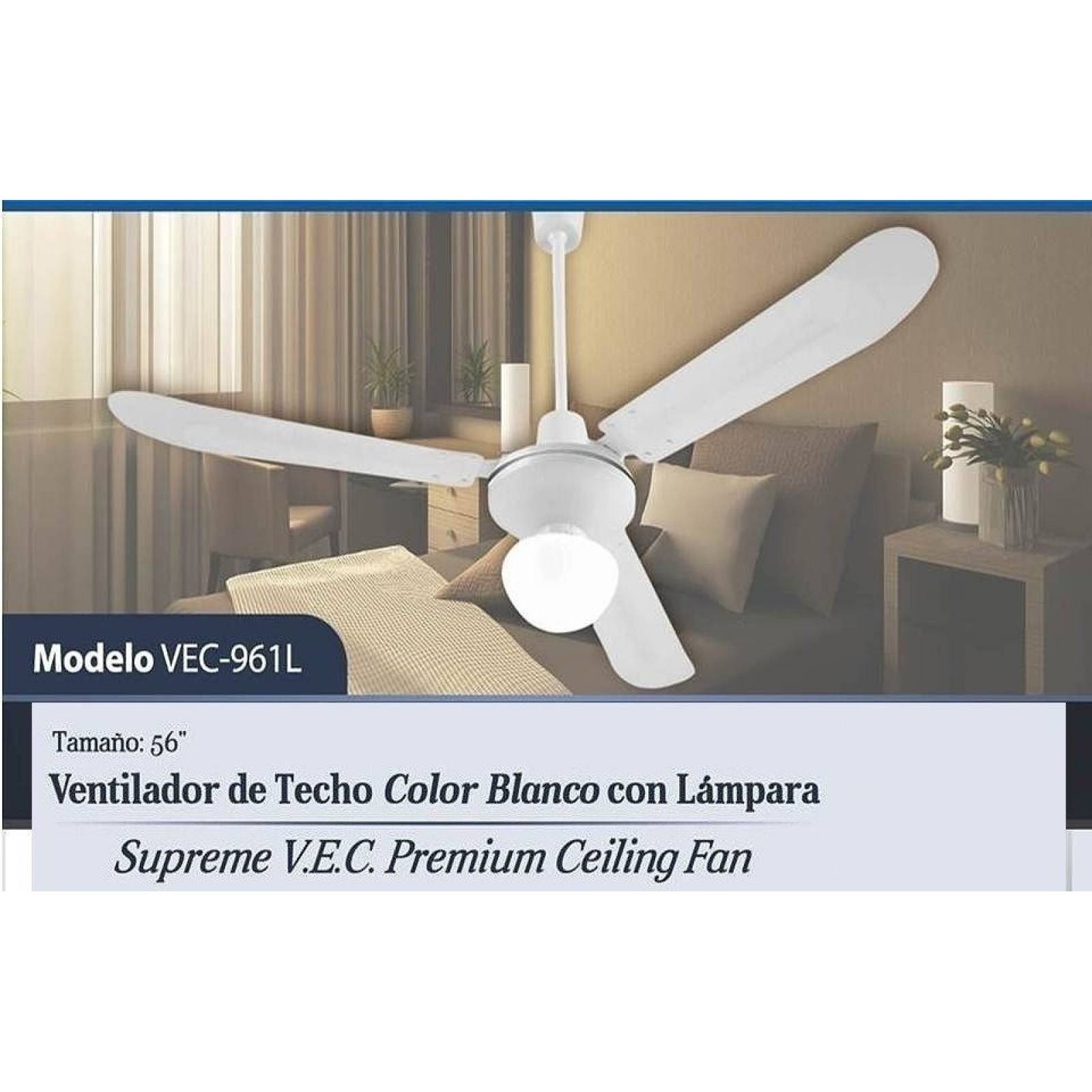 Ventilador de Techo con luz Supreme Vec 1-VEC961L