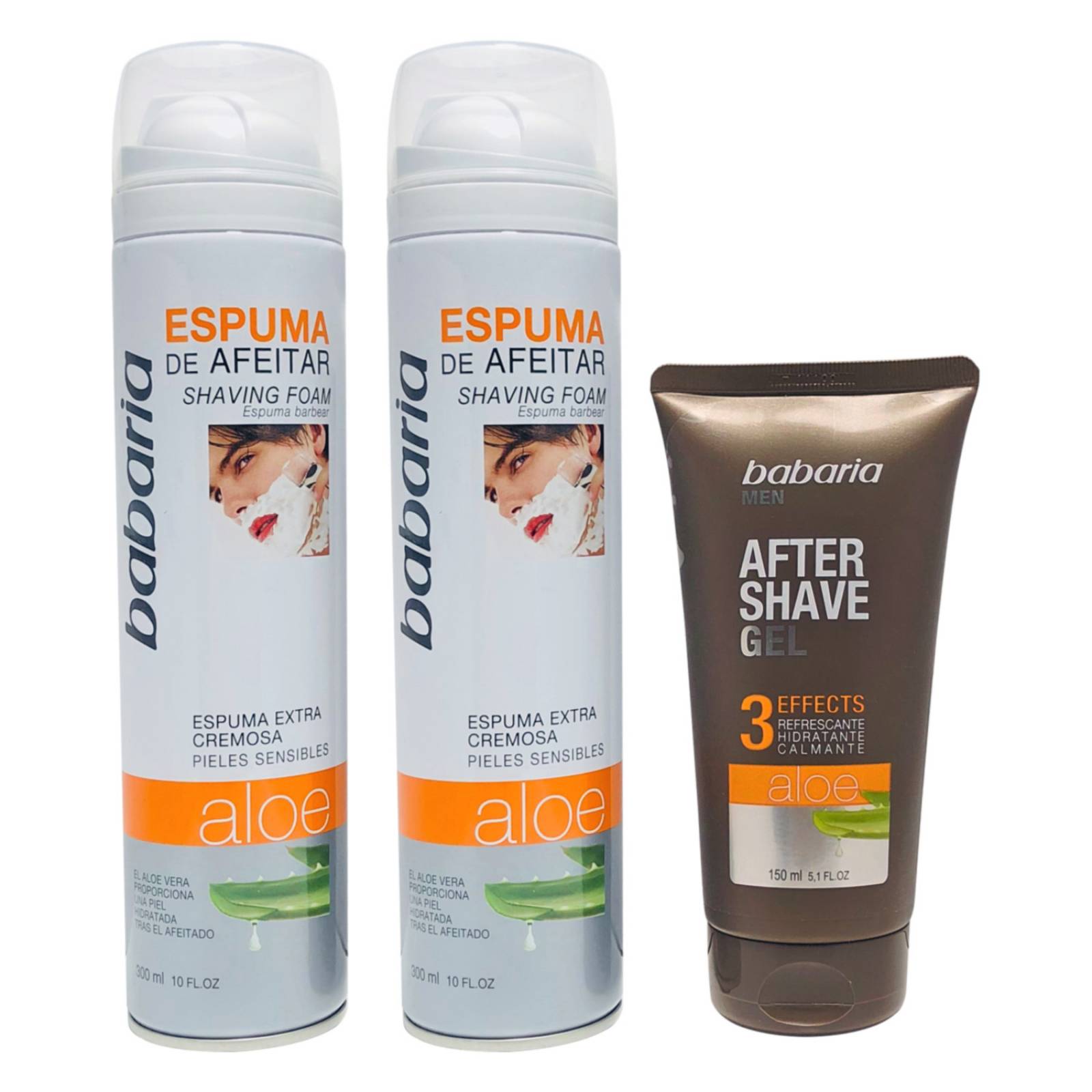 Set Afeitado Espumas y Gel refrescante