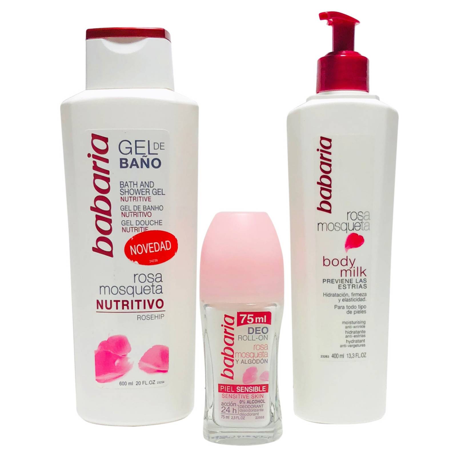 Babaria Set Cuidado Nutritivo  Rosa Mosqueta 3 piezas